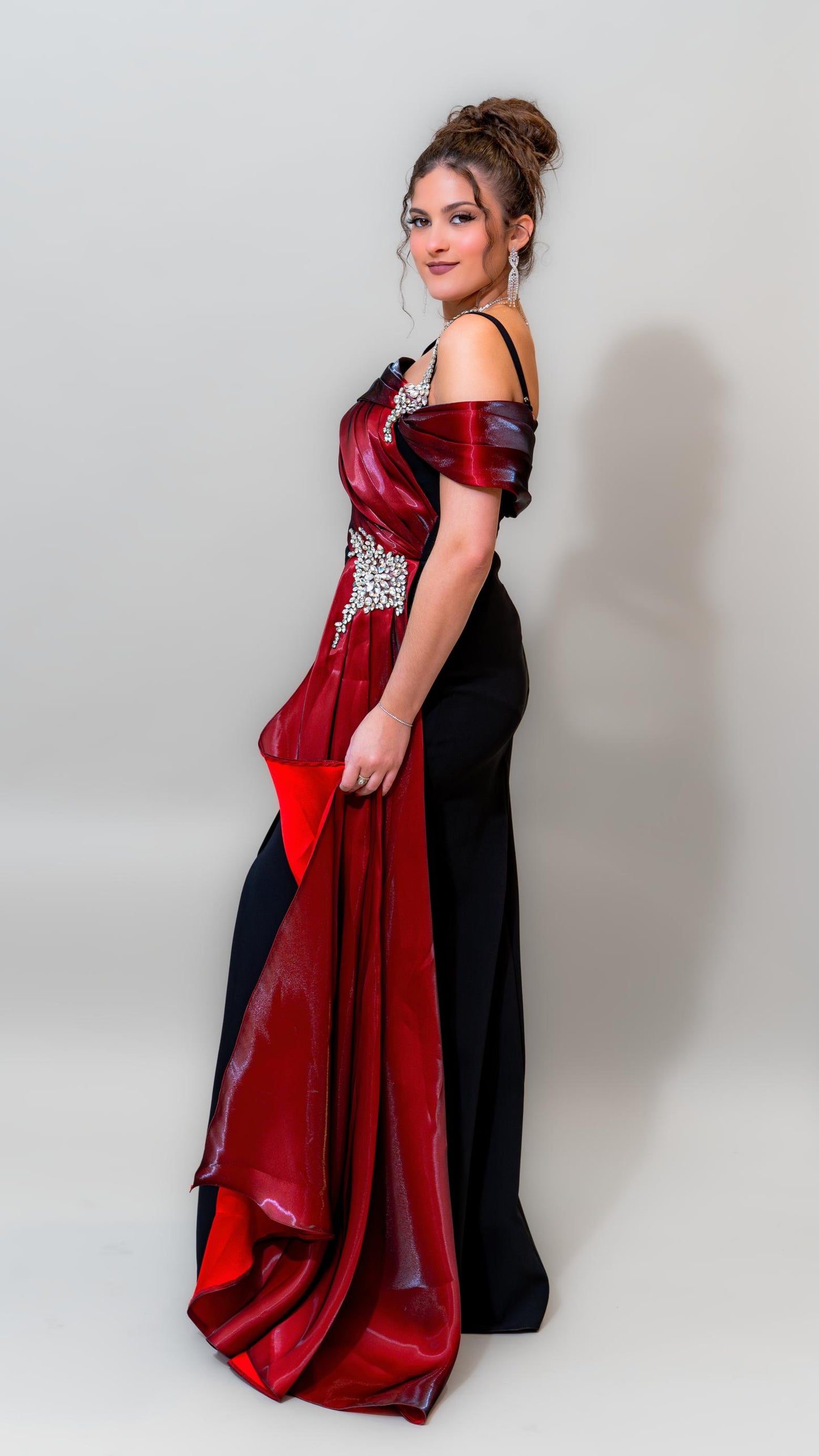 Crimson Royale Corset Gown
