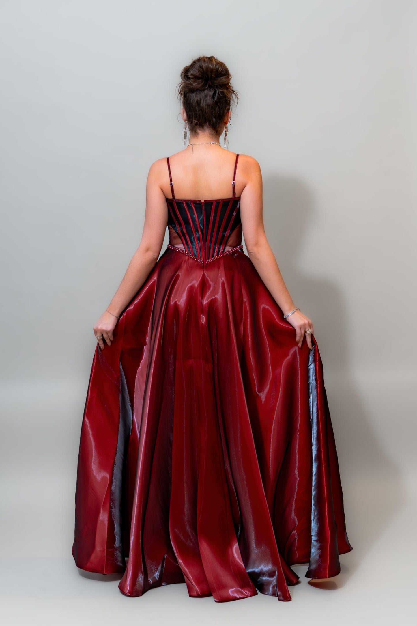 Crimson Royale Corset Gown