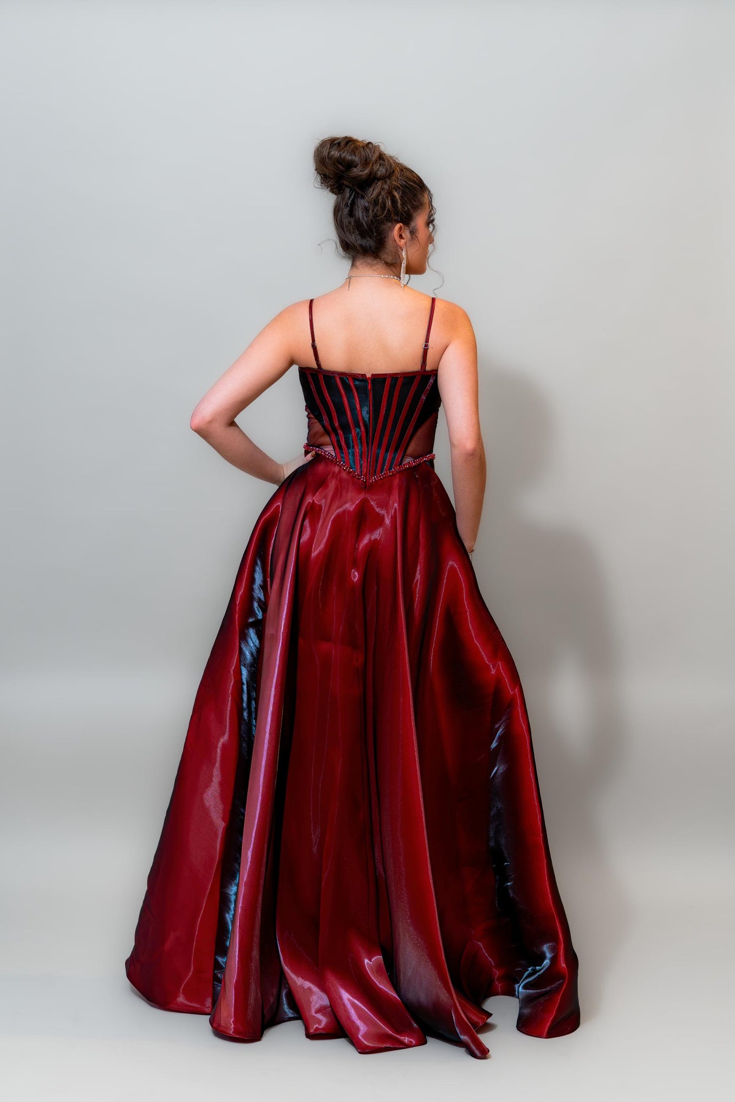 Crimson Royale Corset Gown