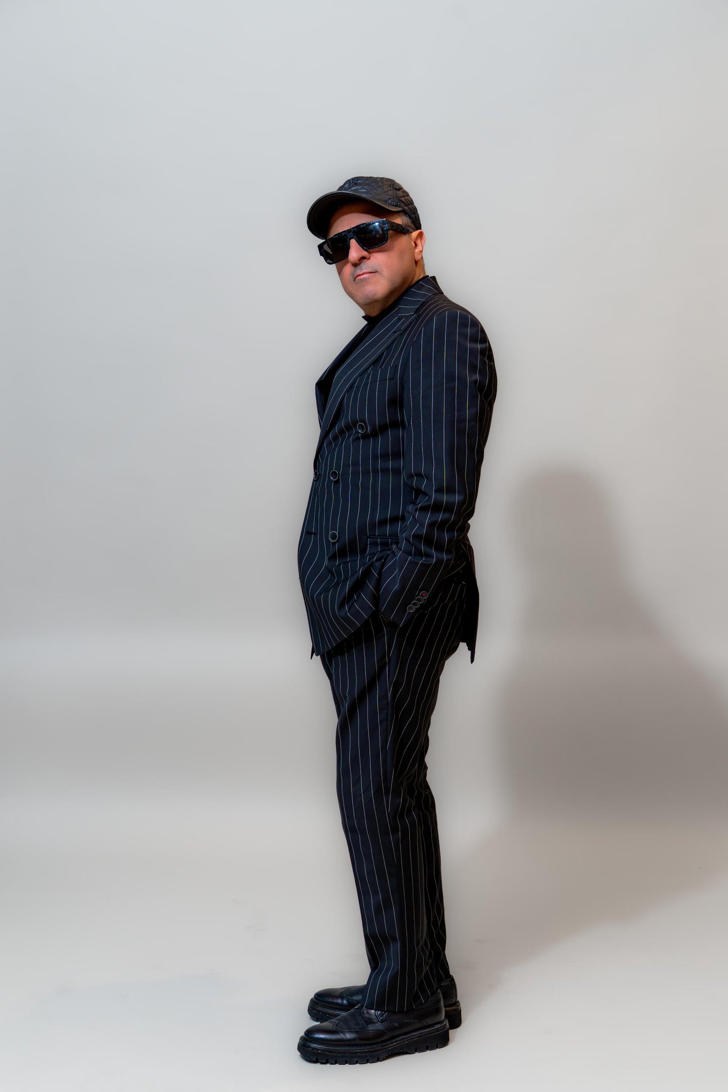 Midnight Executive Pinstripe Suit