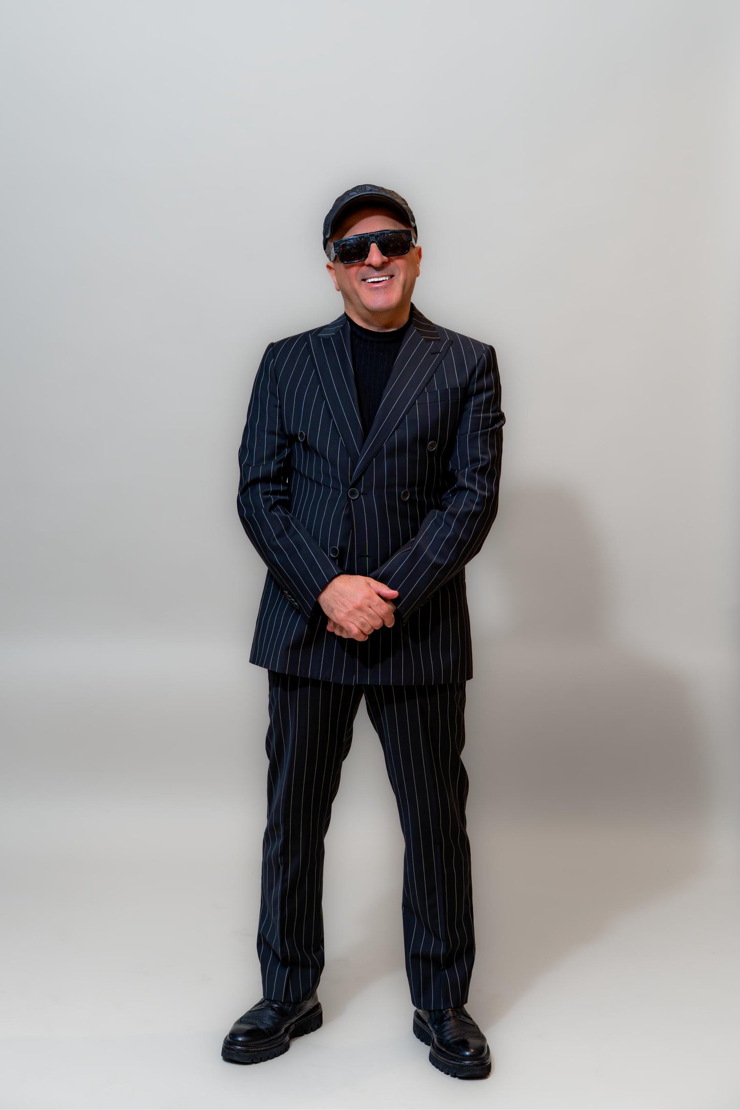 Midnight Executive Pinstripe Suit