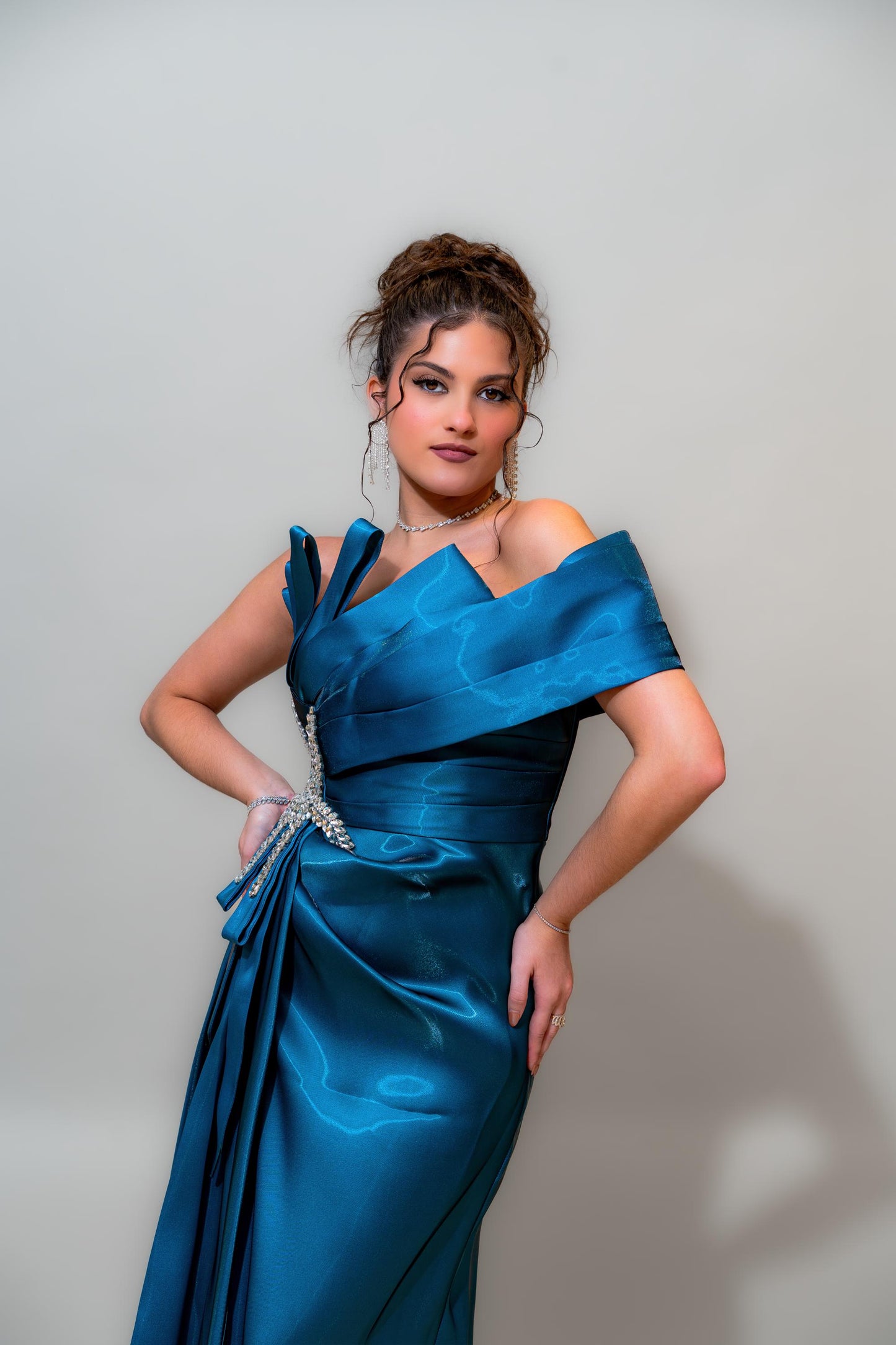 Ocean Sapphire Couture Gown