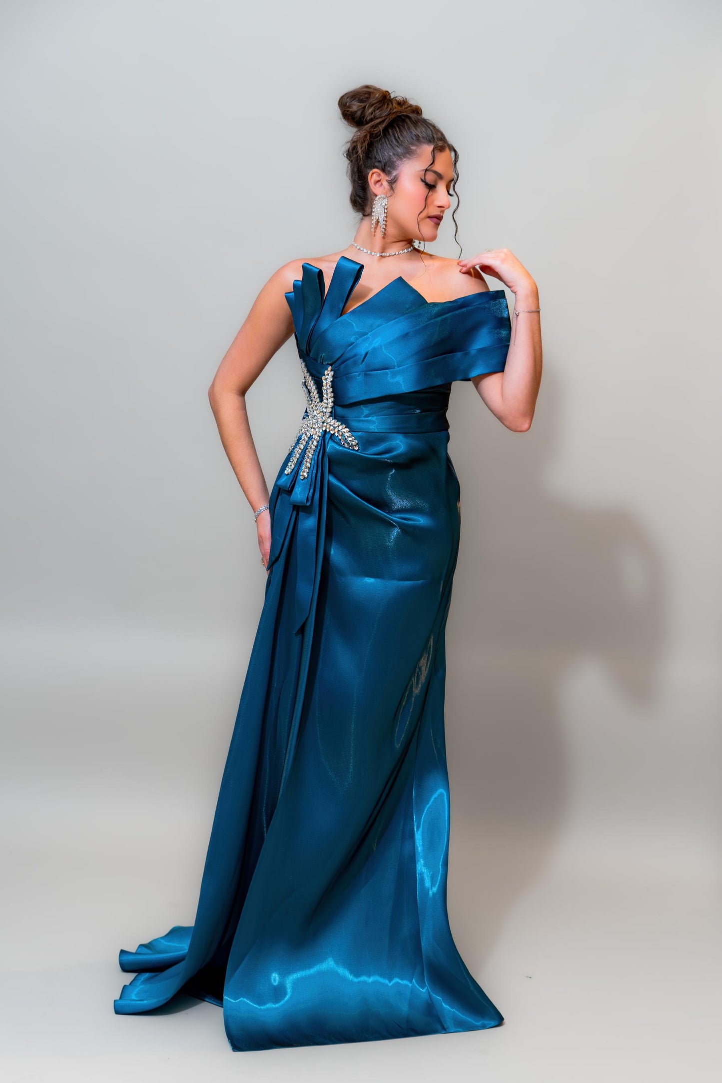 Ocean Sapphire Couture Gown