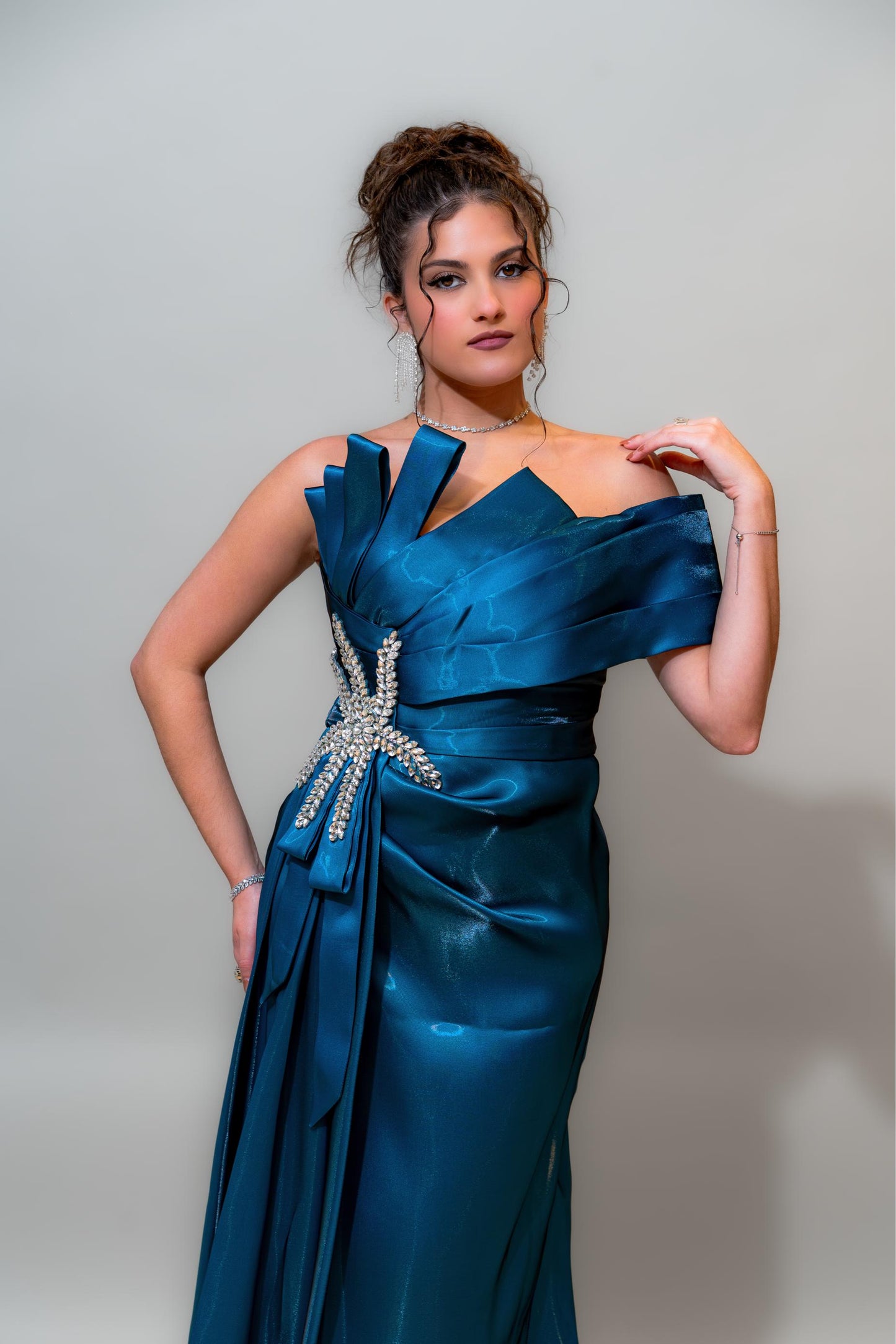 Ocean Sapphire Couture Gown