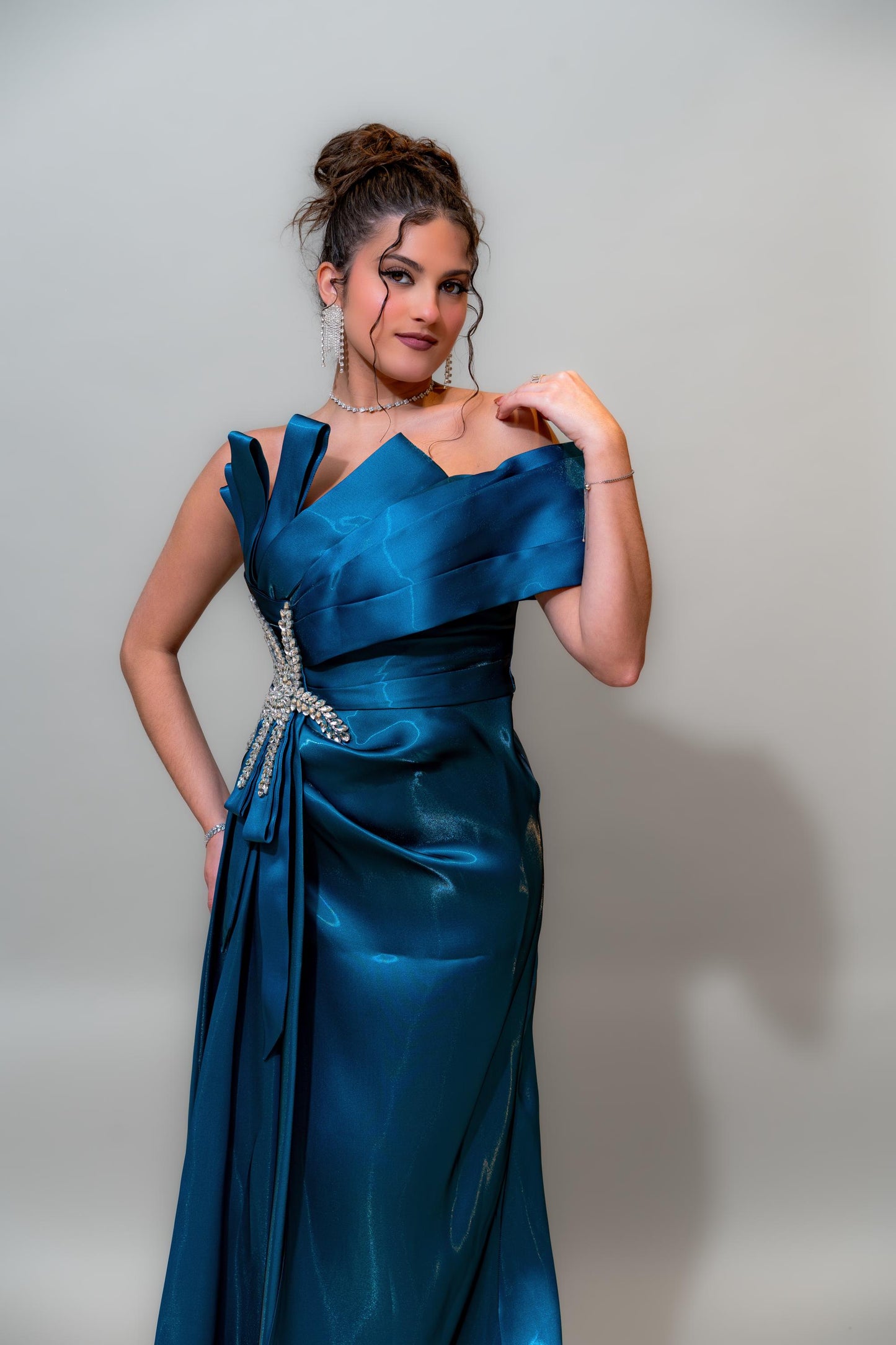 Ocean Sapphire Couture Gown