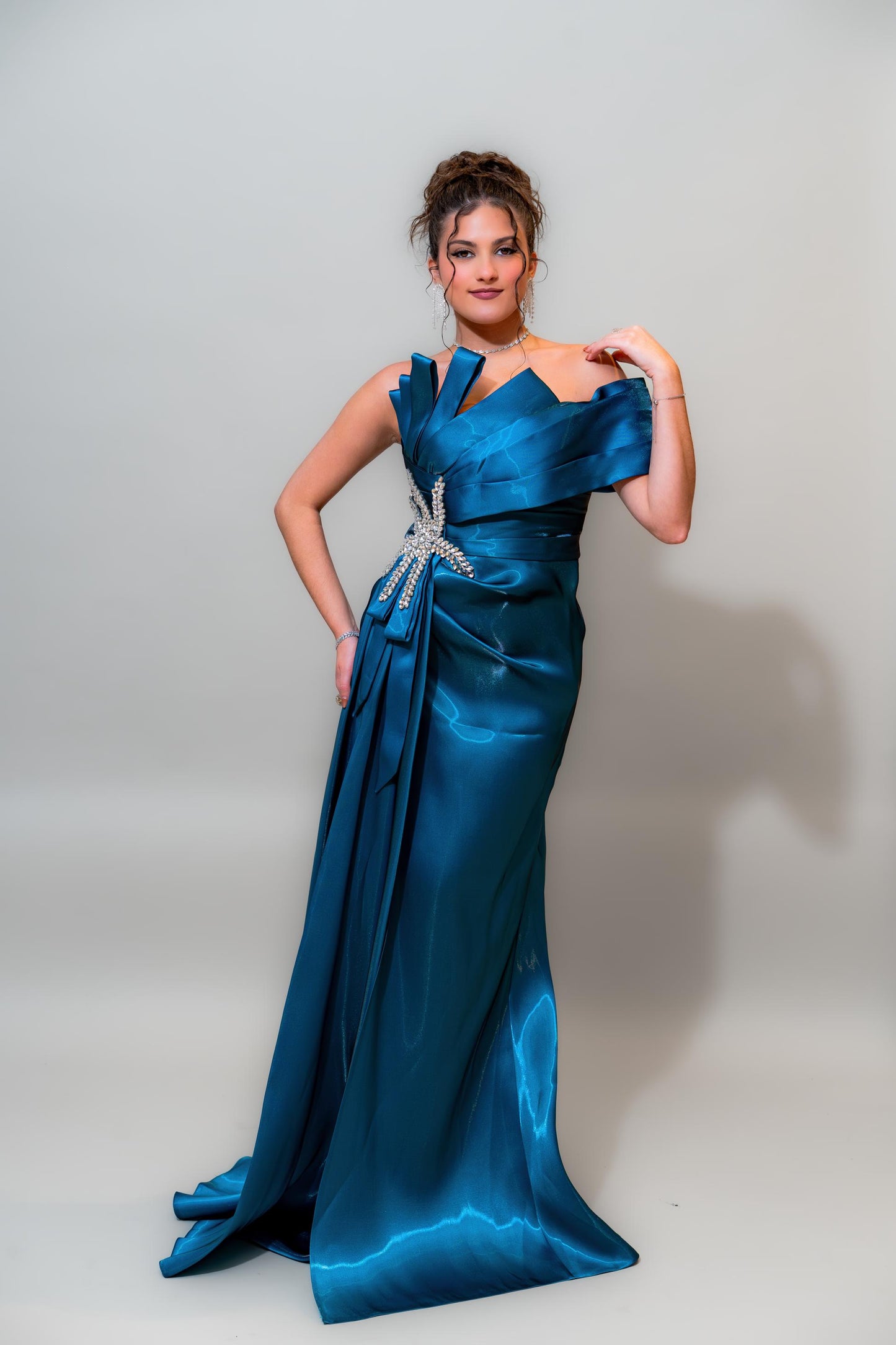Ocean Sapphire Couture Gown