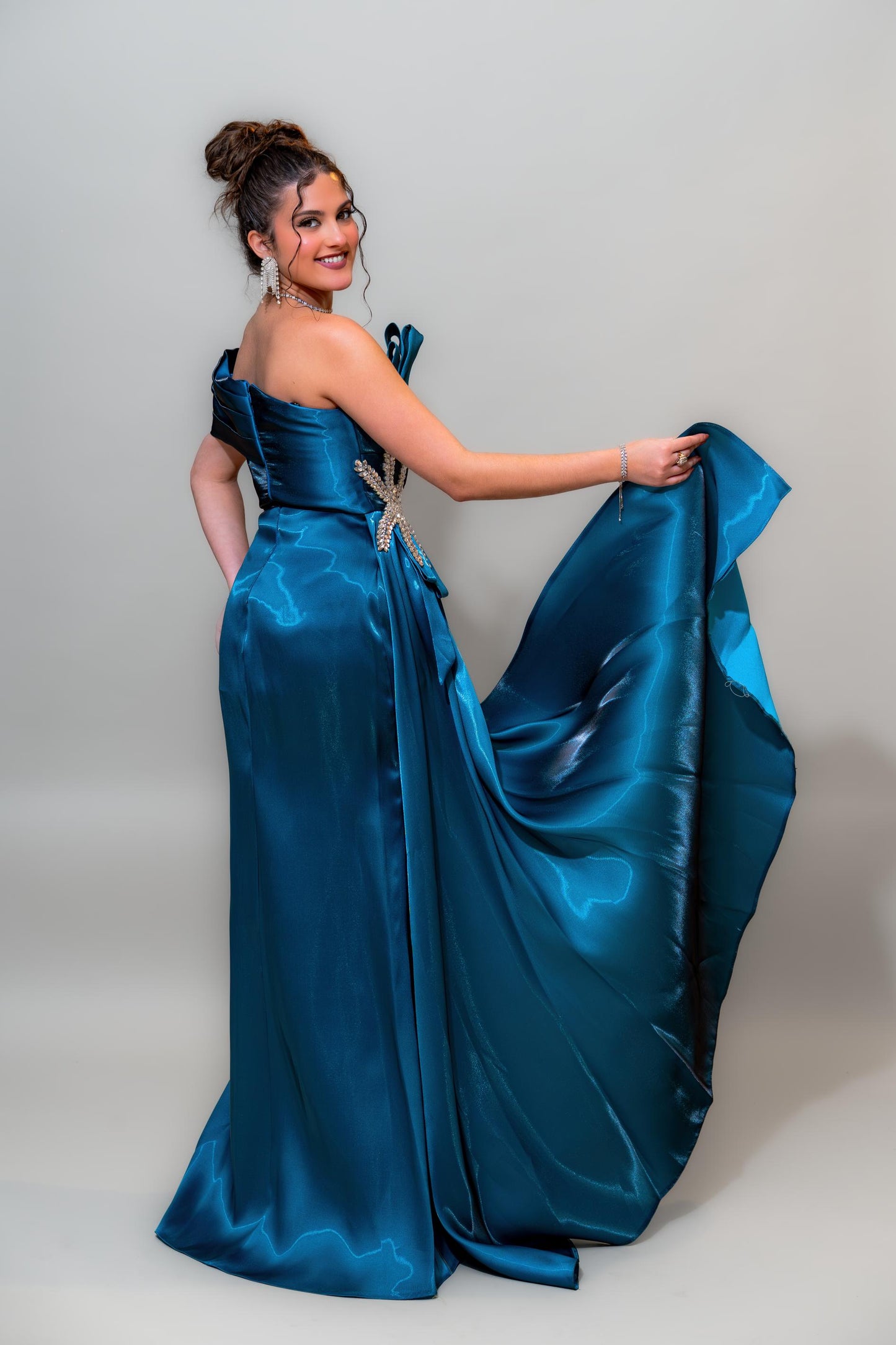 Ocean Sapphire Couture Gown