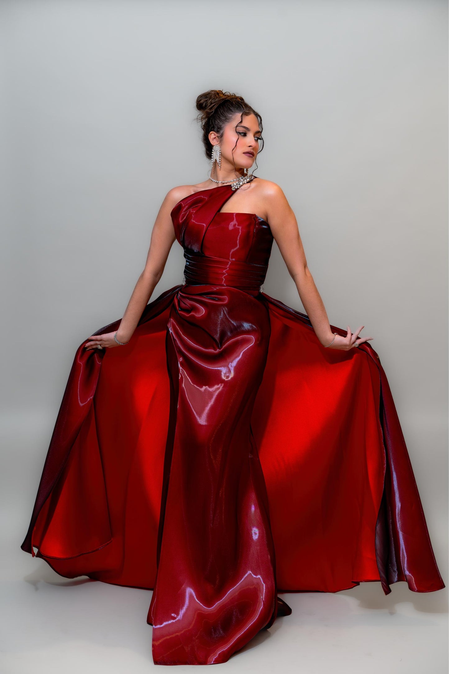Ruby Flame Couture Gown