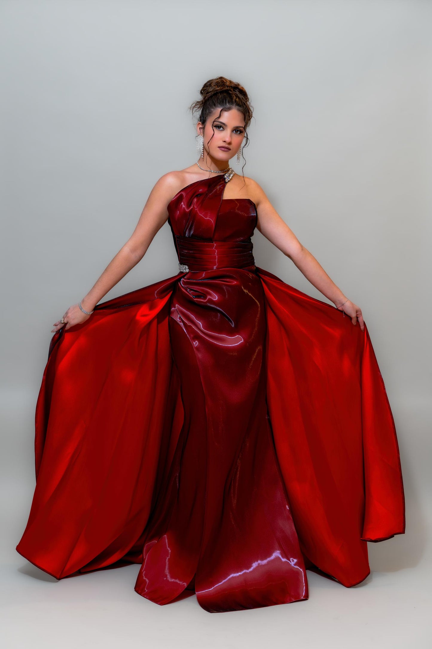 Ruby Flame Couture Gown
