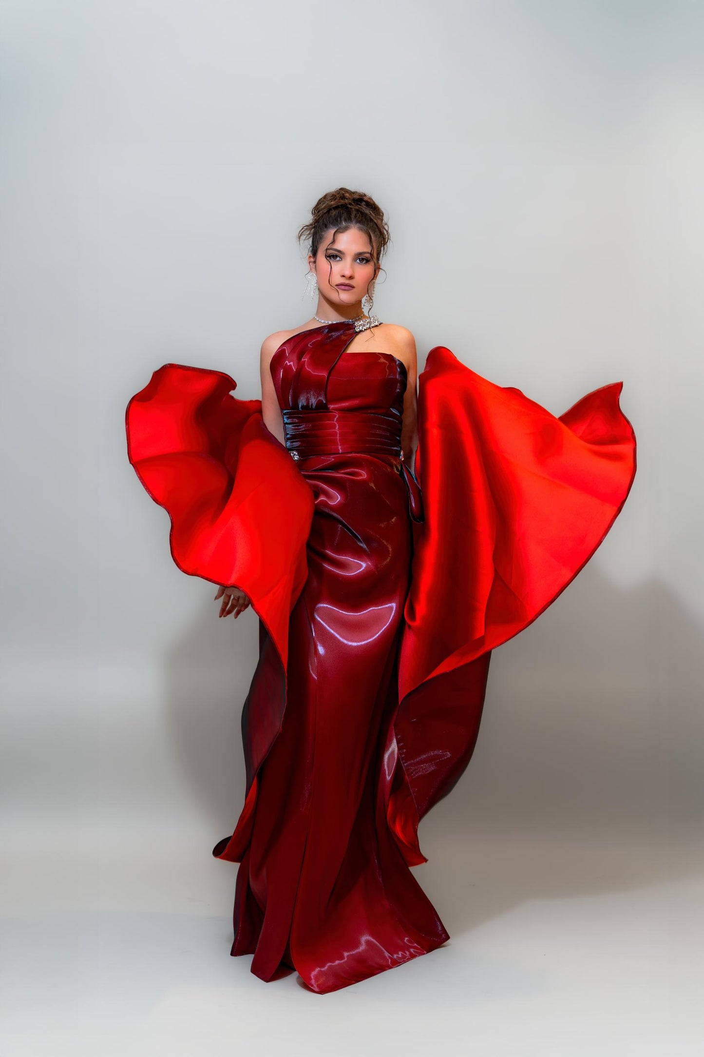 Ruby Flame Couture Gown