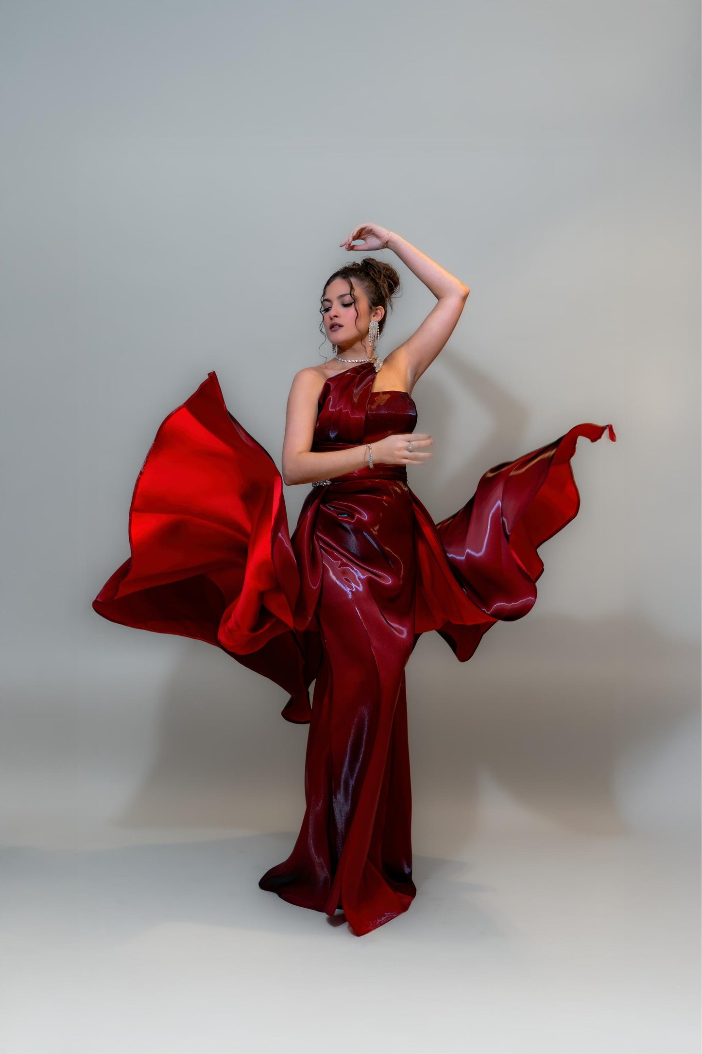 Ruby Flame Couture Gown