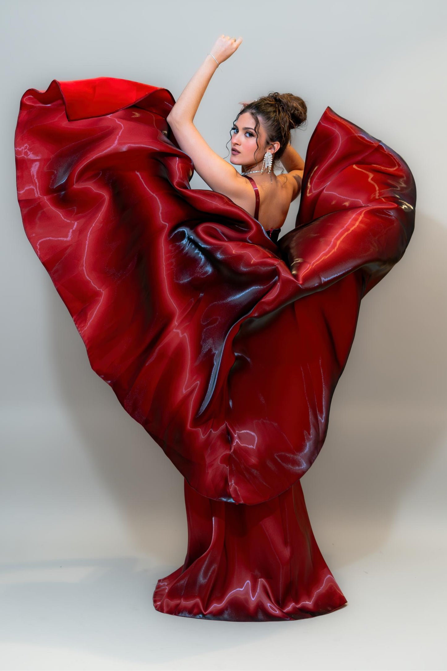 Ruby Flame Couture Gown