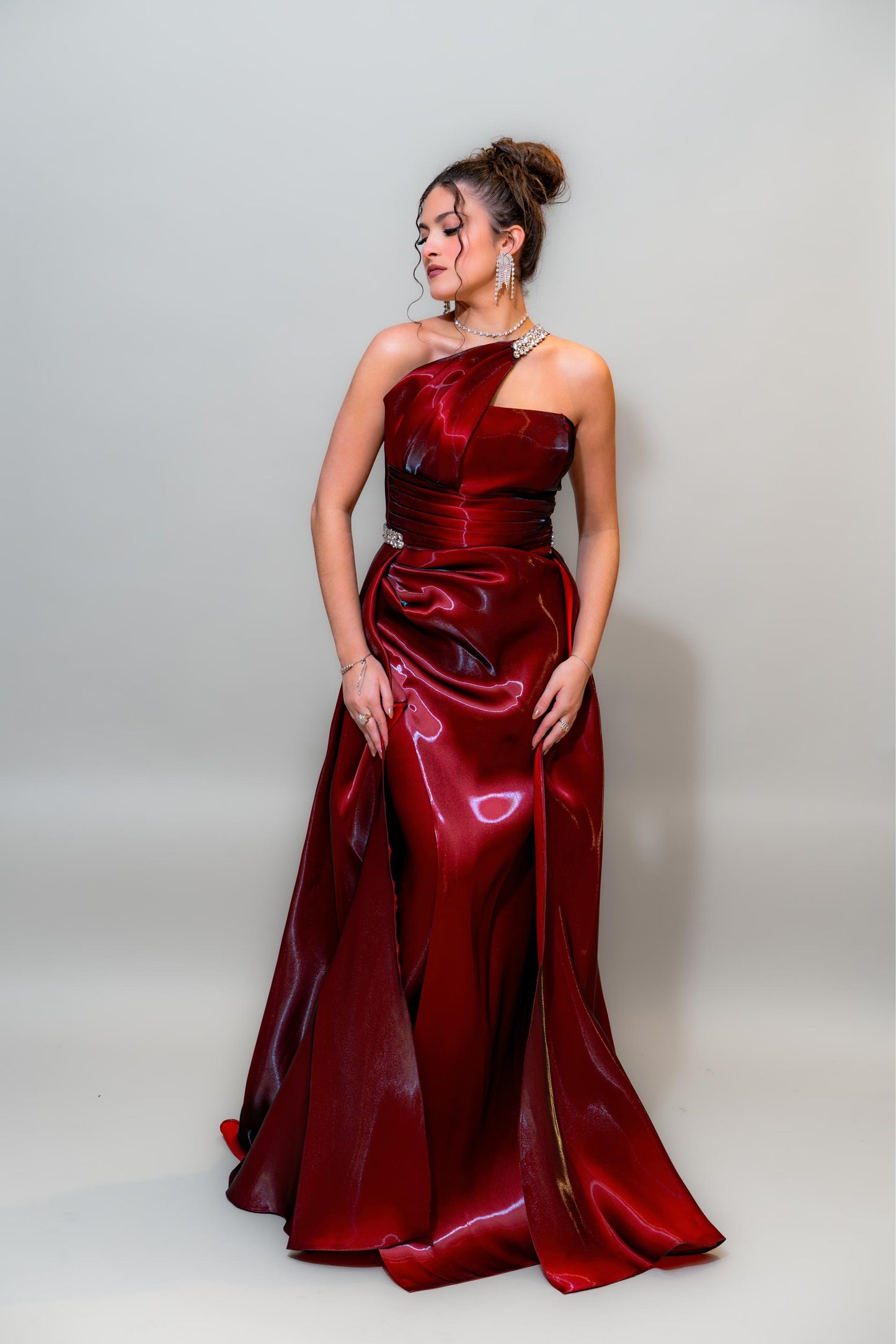 Ruby Flame Couture Gown
