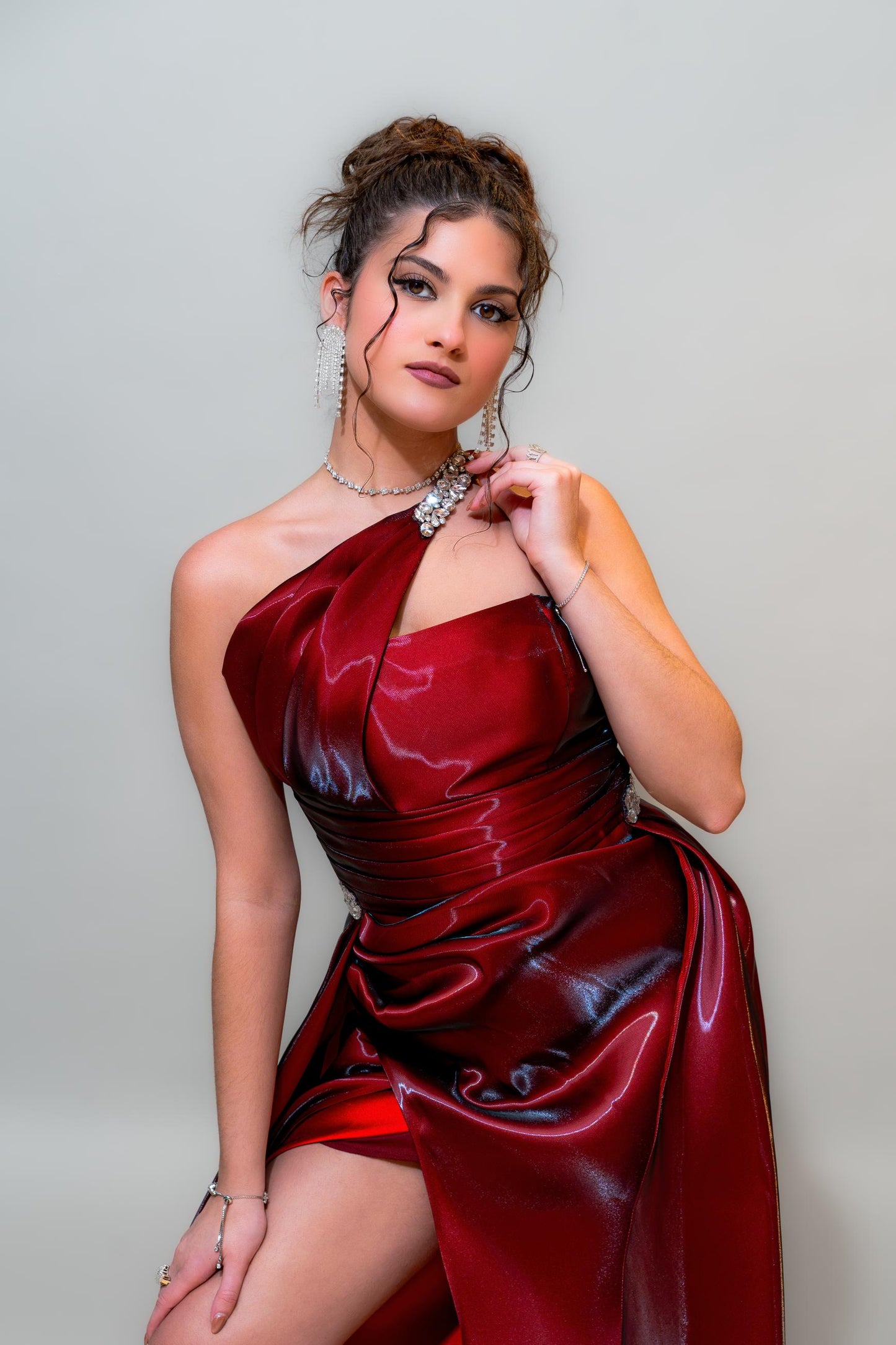 Ruby Flame Couture Gown