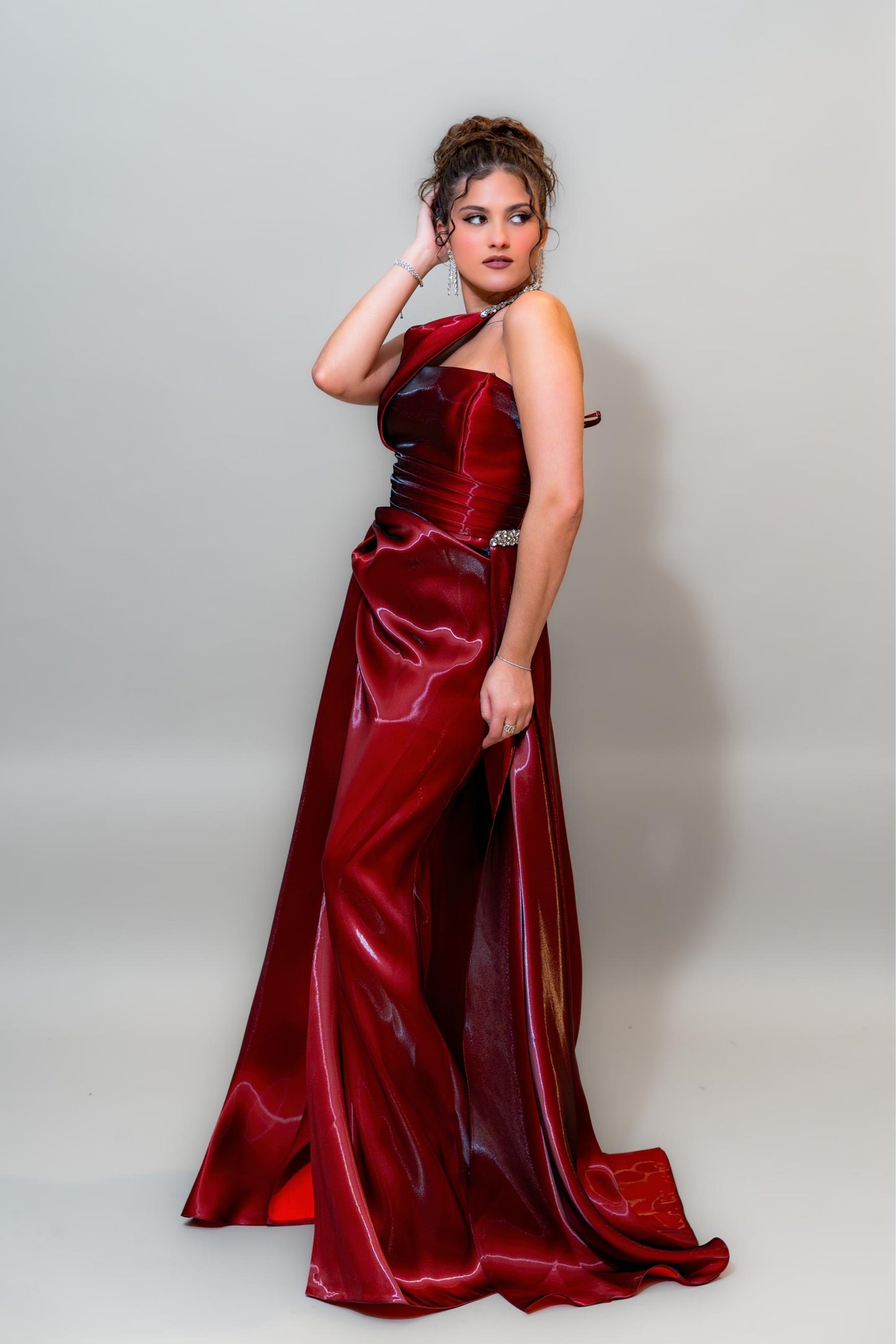 Ruby Flame Couture Gown