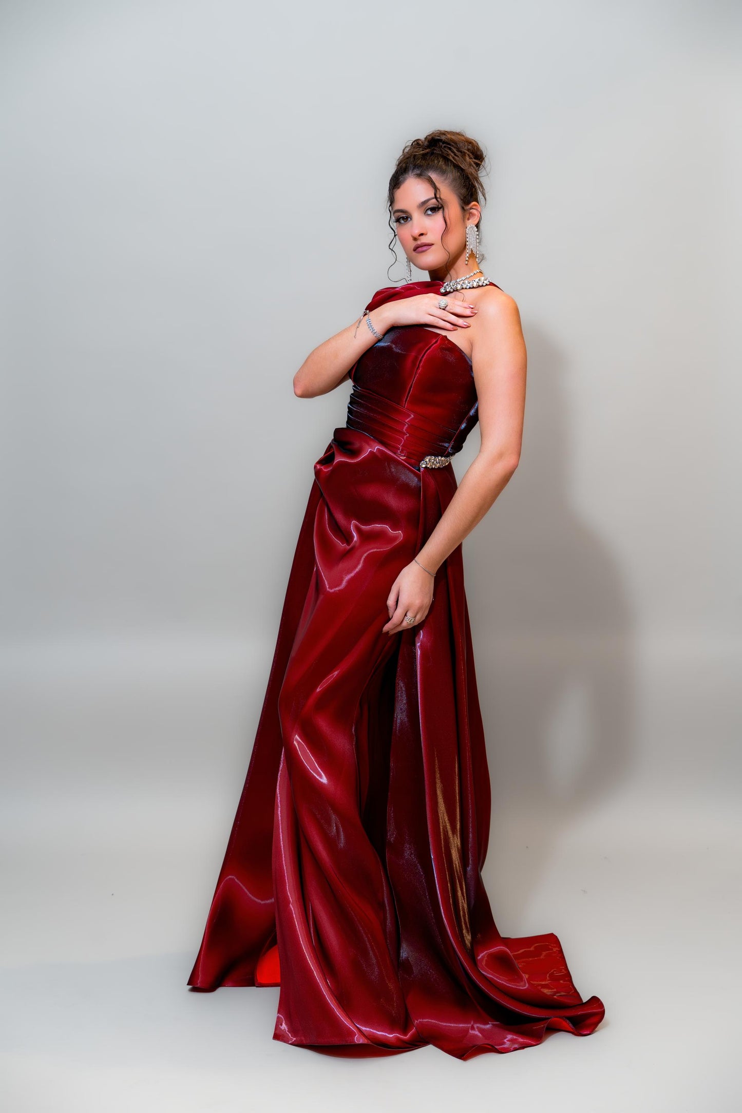 Ruby Flame Couture Gown