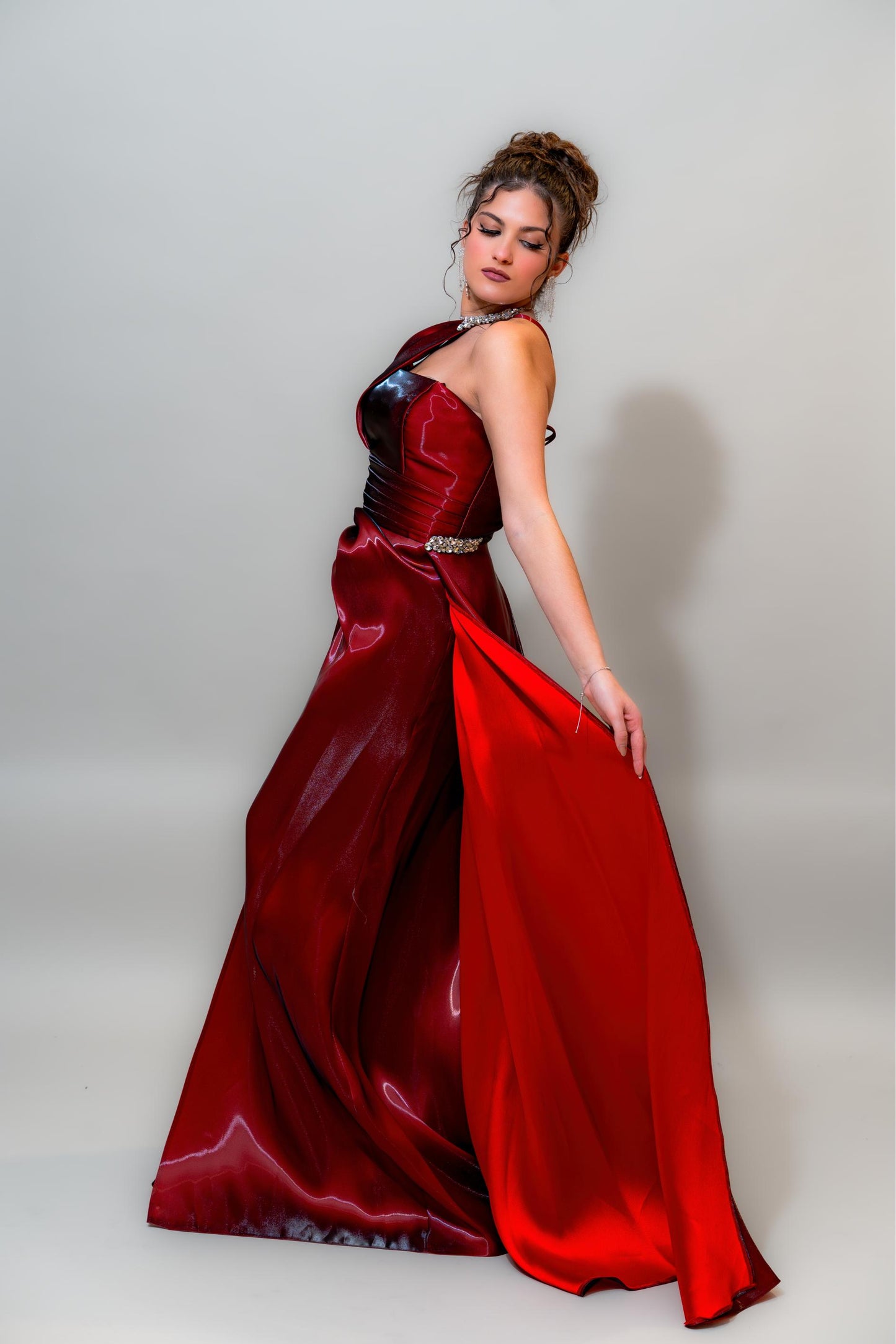 Ruby Flame Couture Gown
