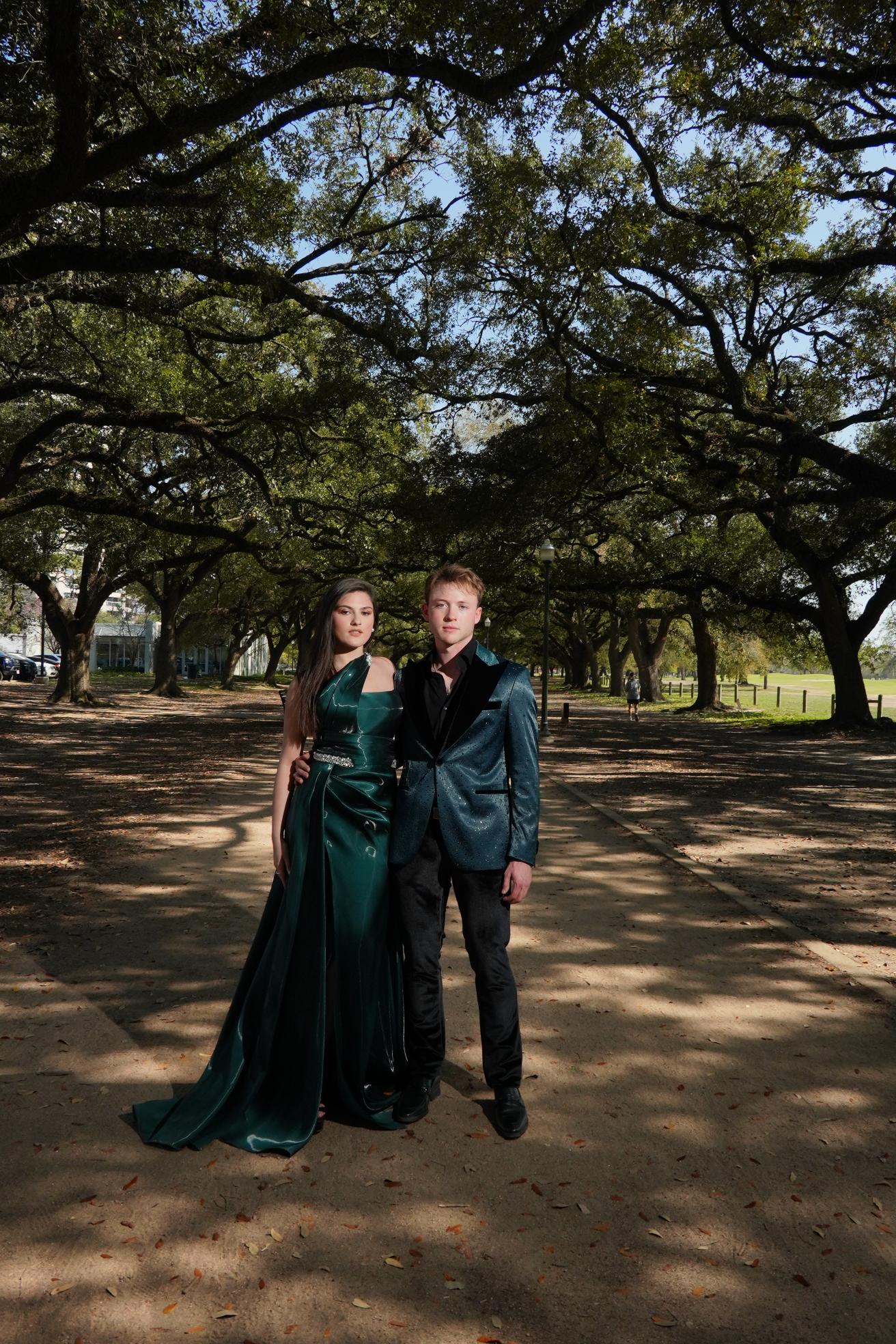 Luxury Emerald Green Festive Dress