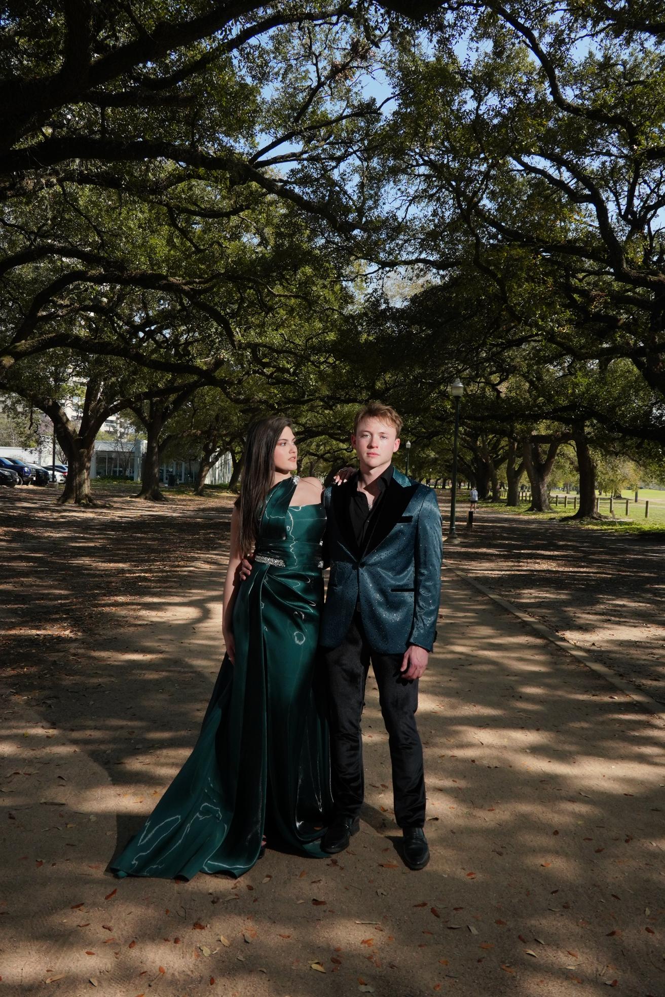 Luxury Emerald Green Festive Dress