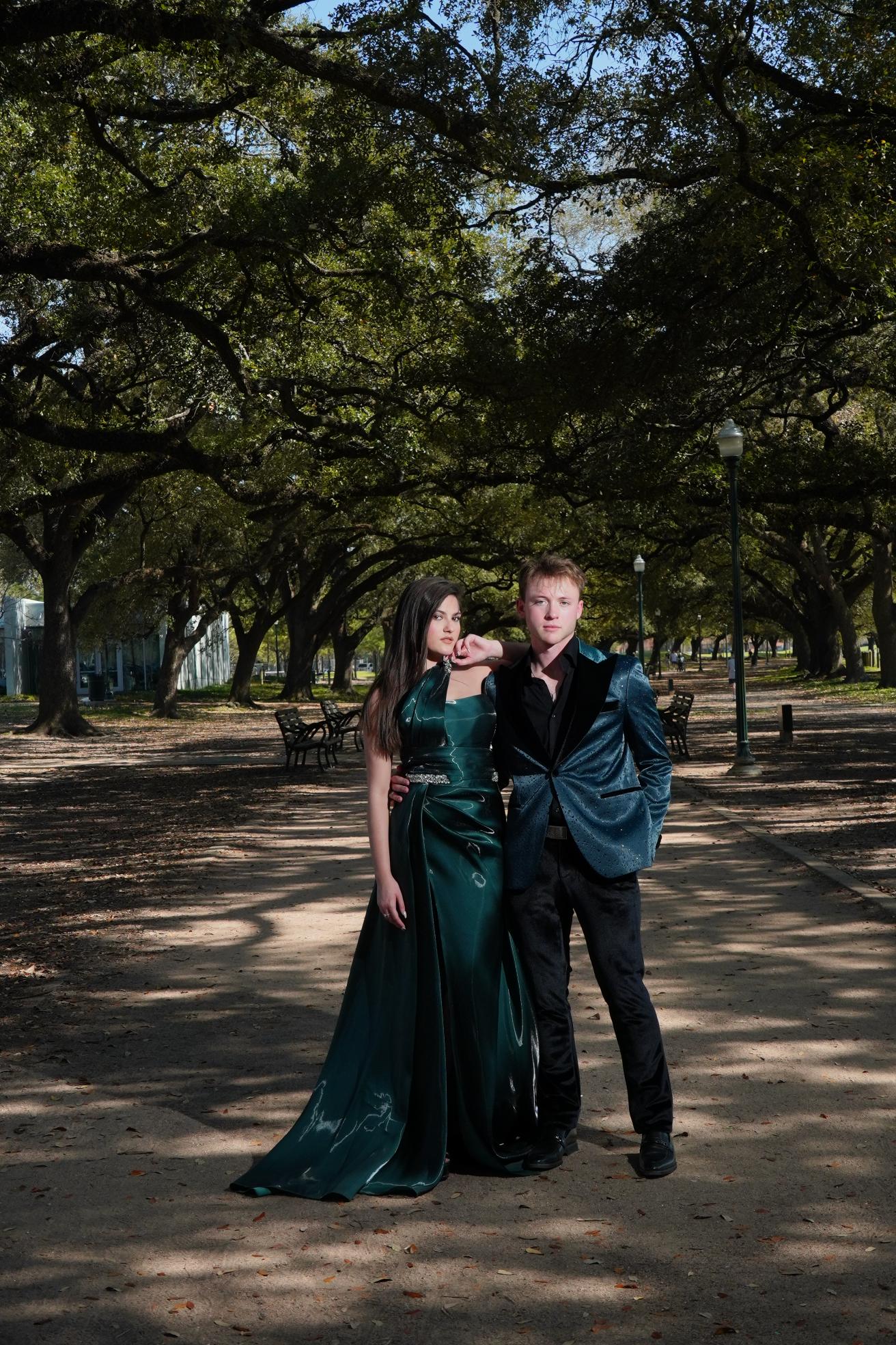 Luxury Emerald Green Festive Dress