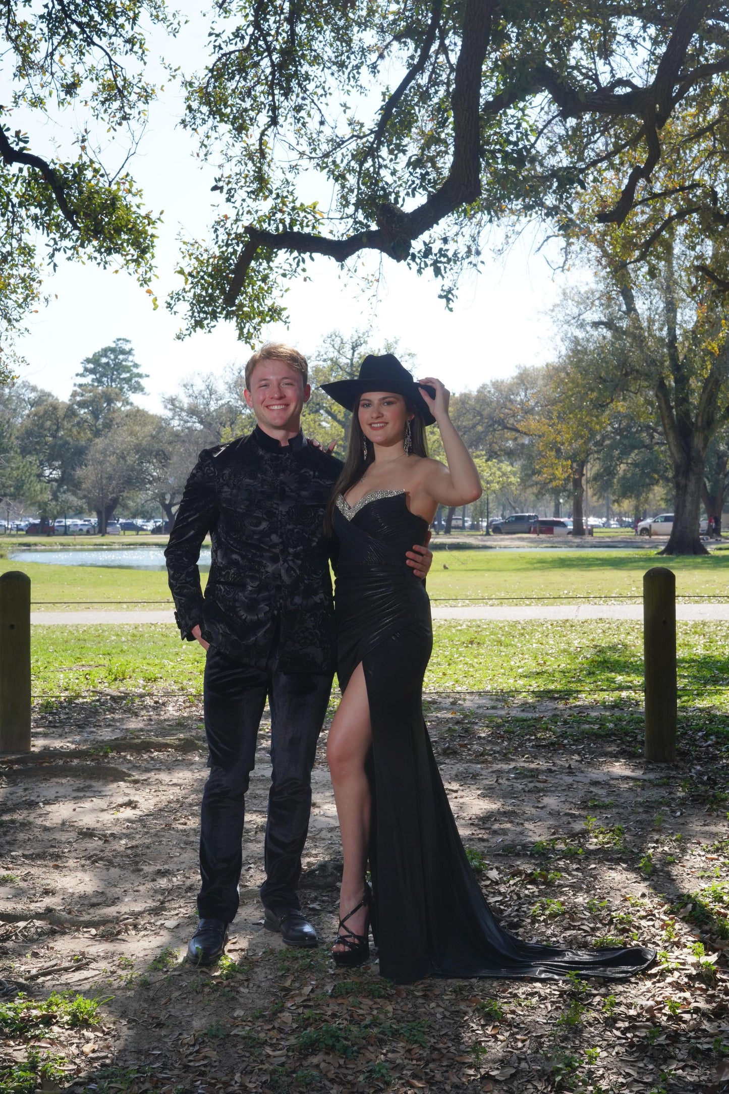 Elegant Black Strapless Evening Dress