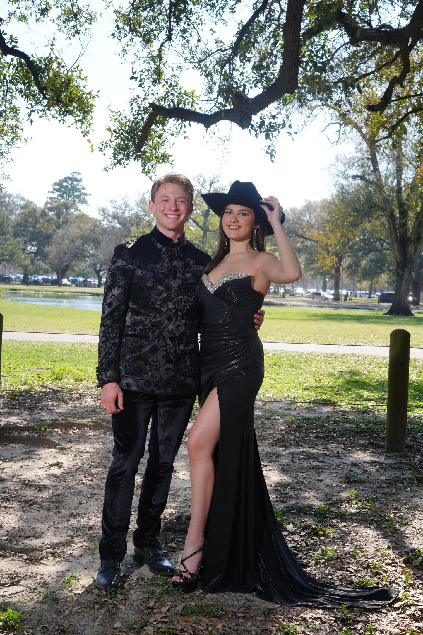 Elegant Black Strapless Evening Dress