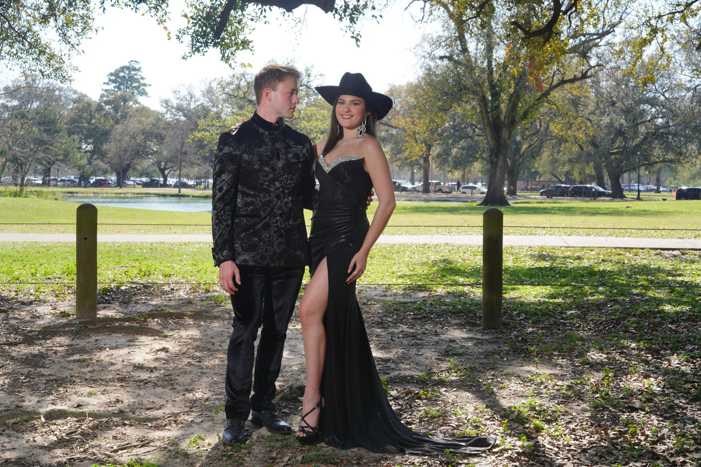Elegant Black Strapless Evening Dress