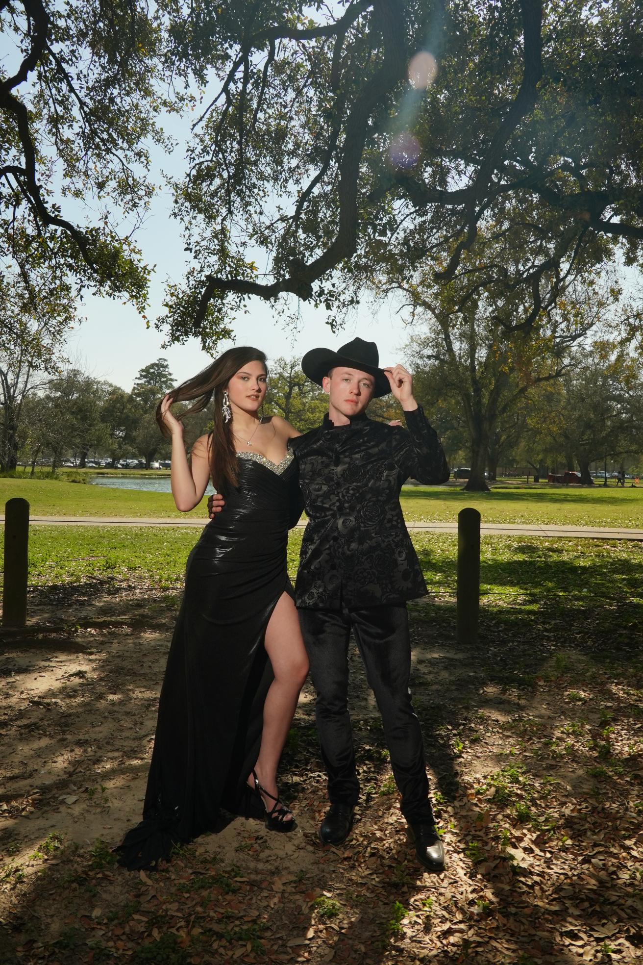 Elegant Black Strapless Evening Dress