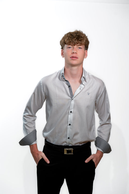 Men’s Luxury White Slim Fit Formal Shirt