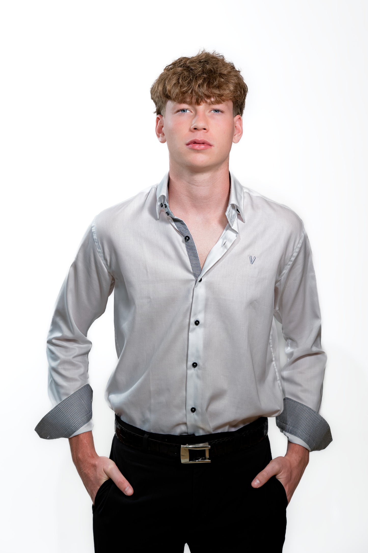 Men’s Luxury White Slim Fit Formal Shirt