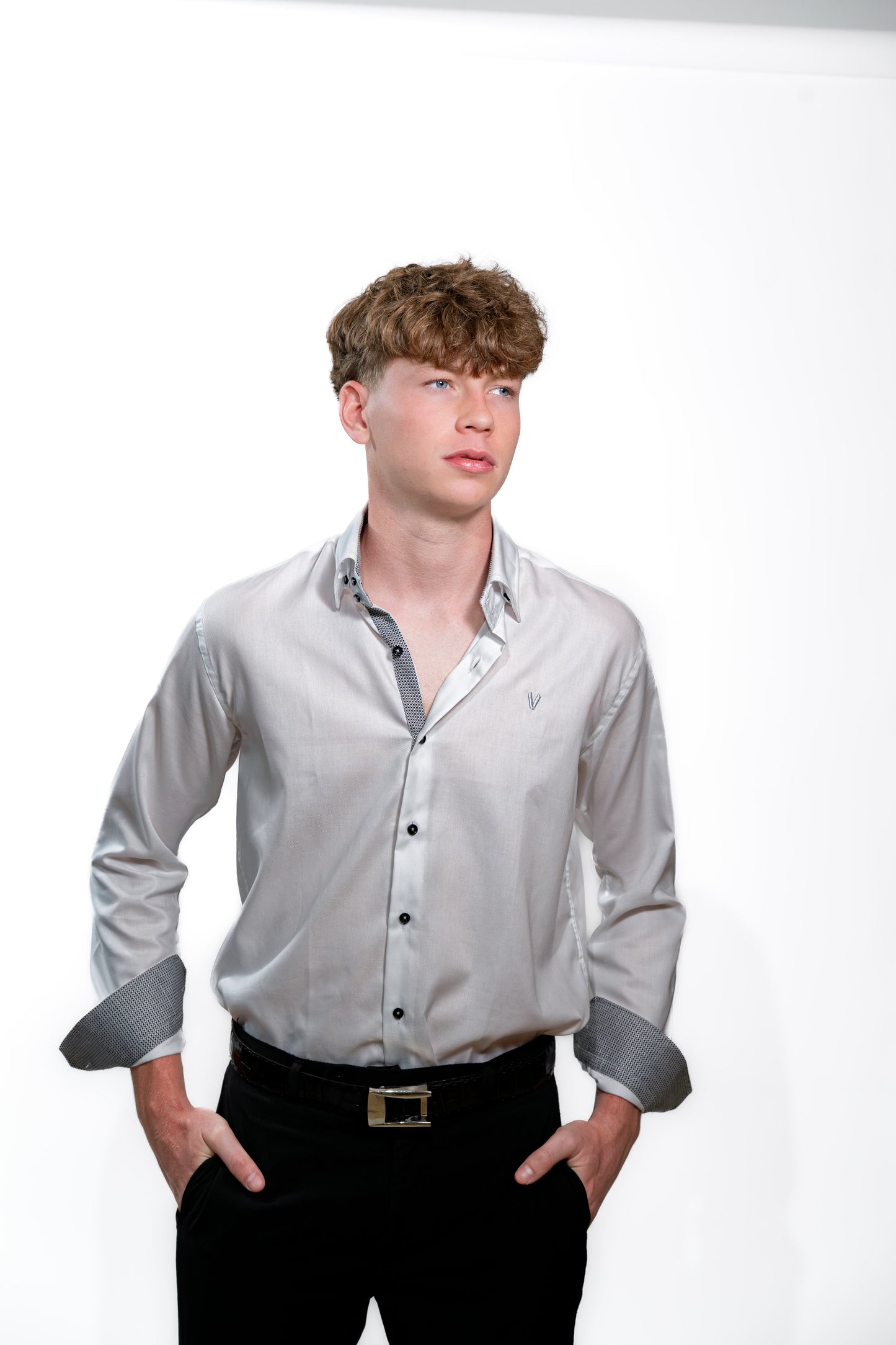 Men’s Luxury White Slim Fit Formal Shirt