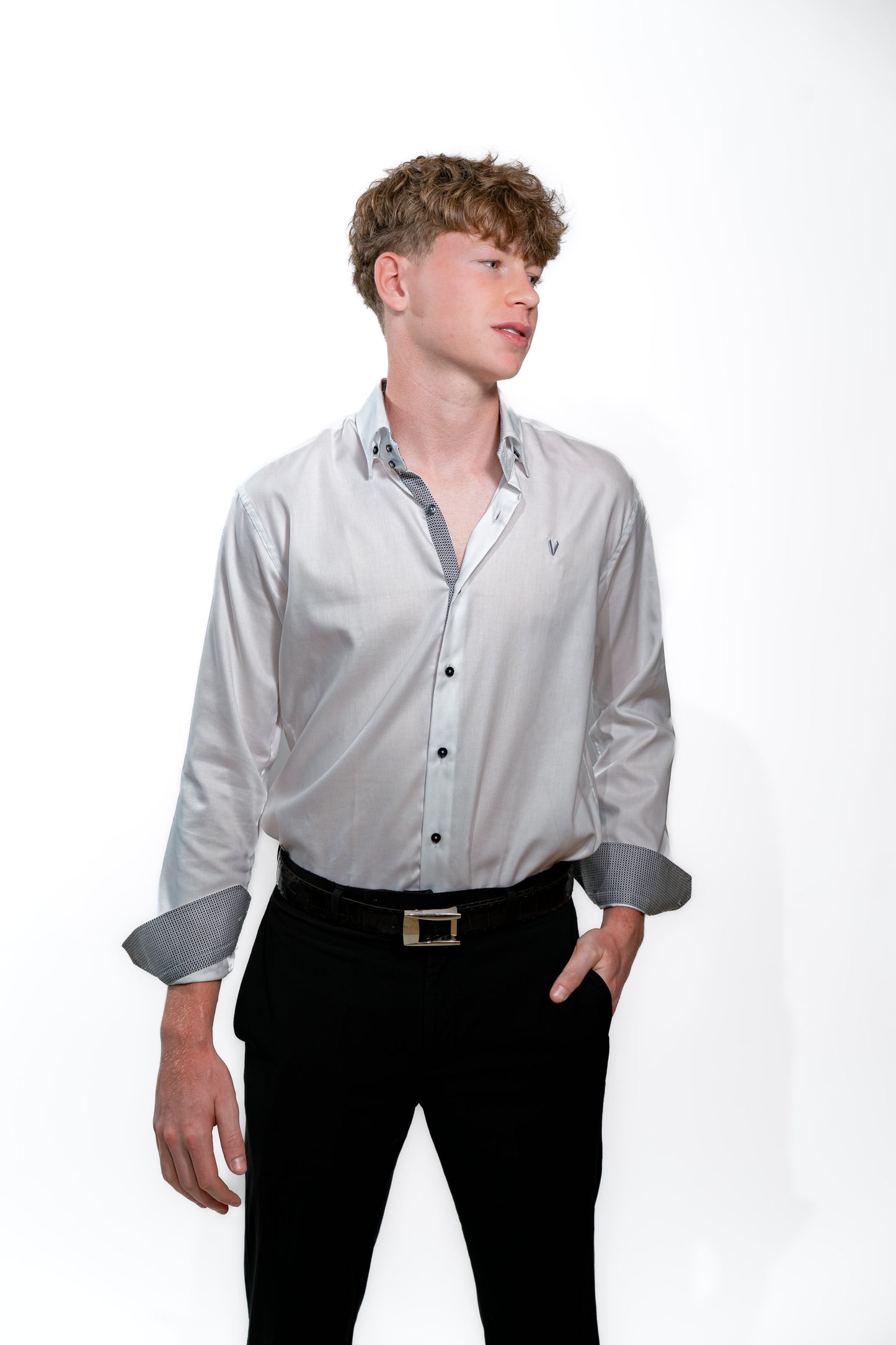 Men’s Luxury White Slim Fit Formal Shirt