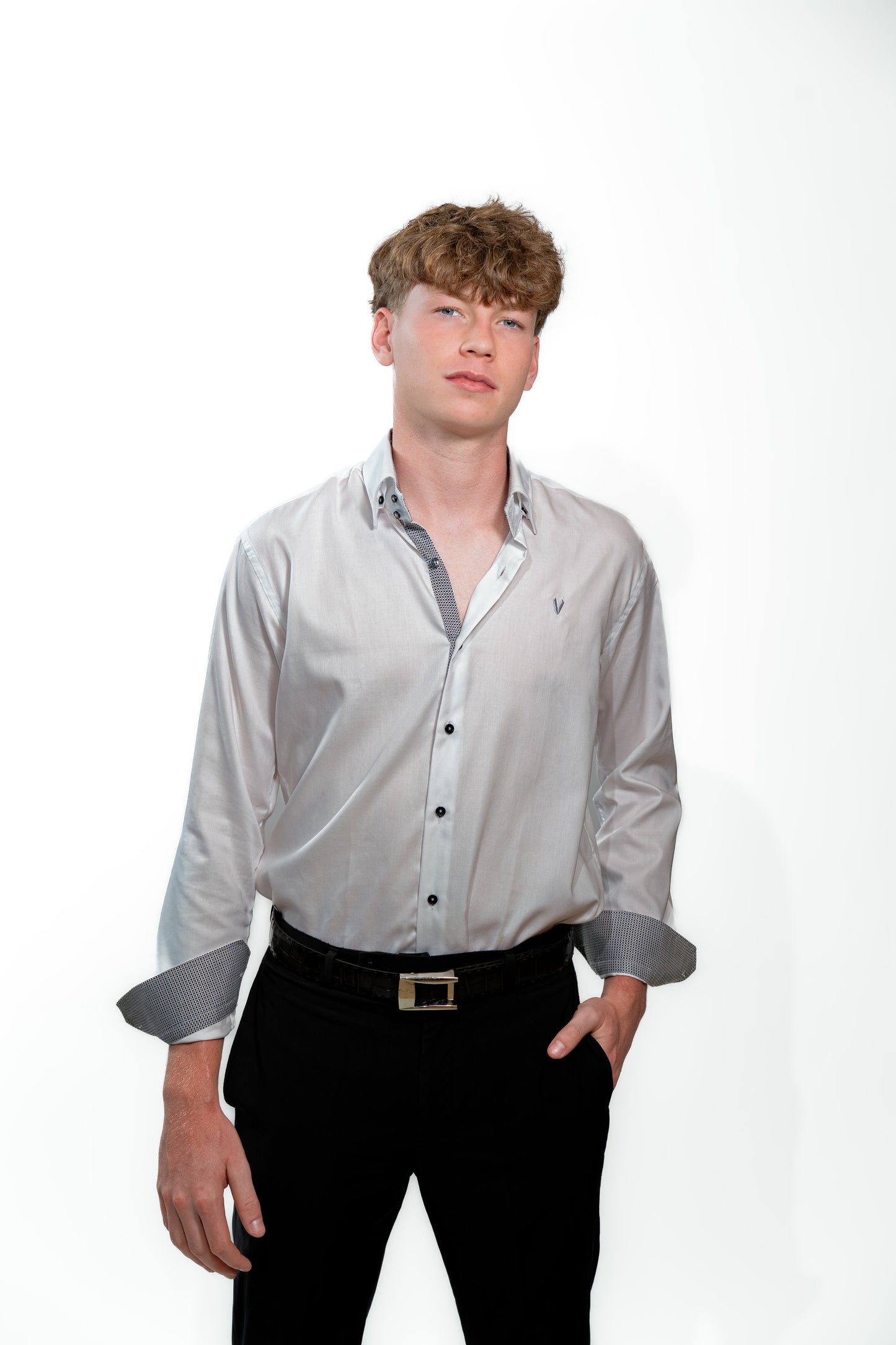 Men’s Luxury White Slim Fit Formal Shirt