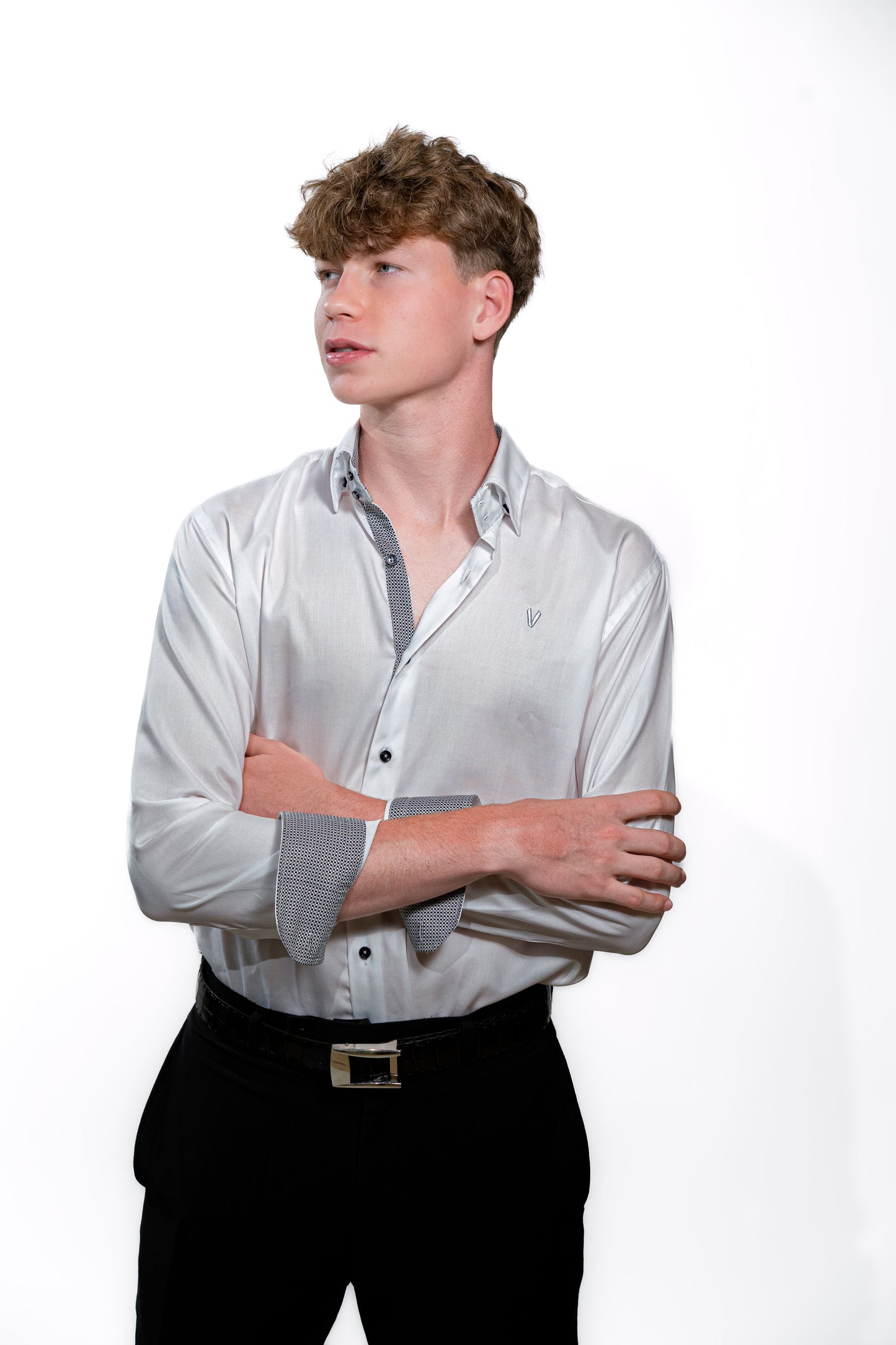 Men’s Luxury White Slim Fit Formal Shirt