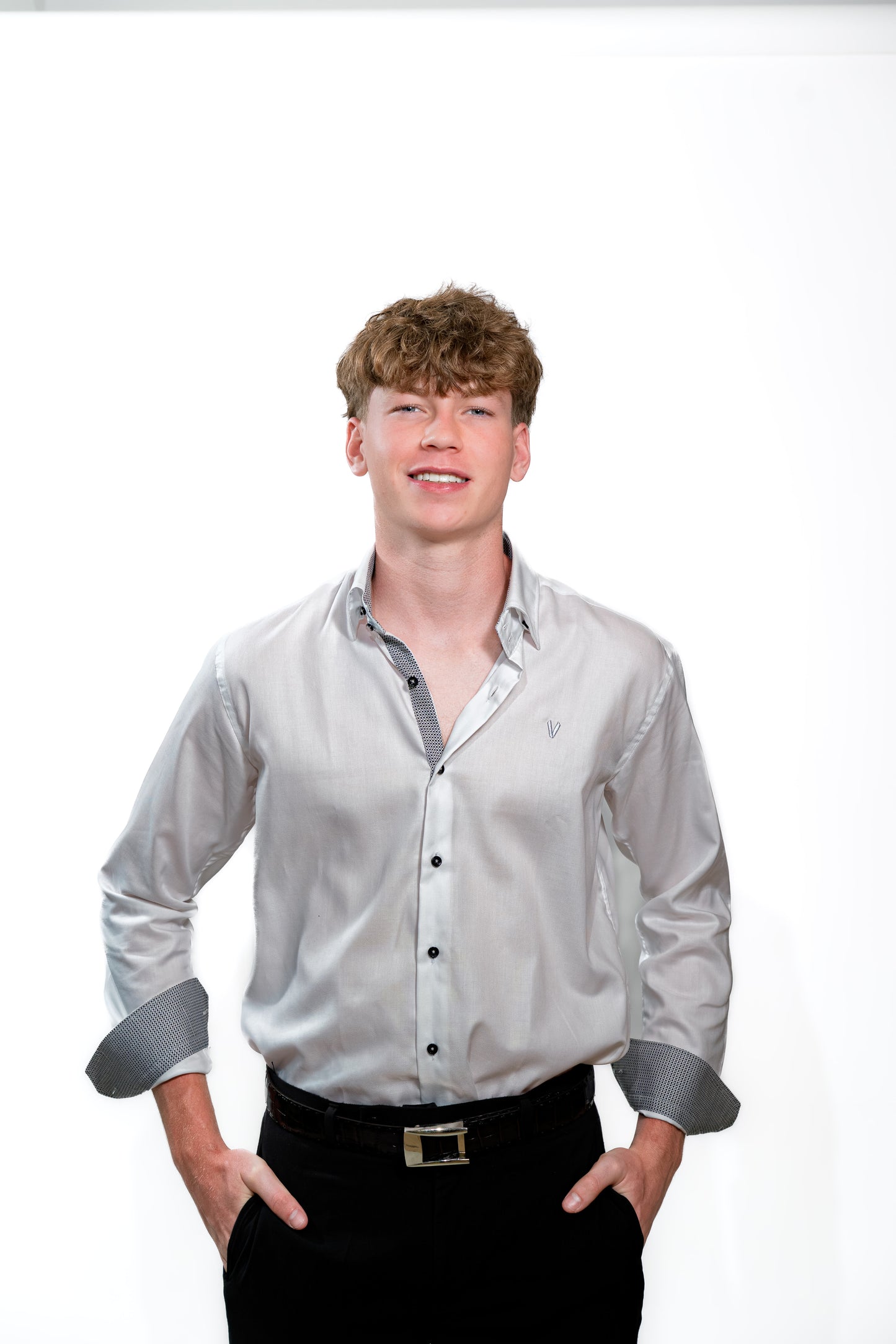 Men’s Luxury White Slim Fit Formal Shirt