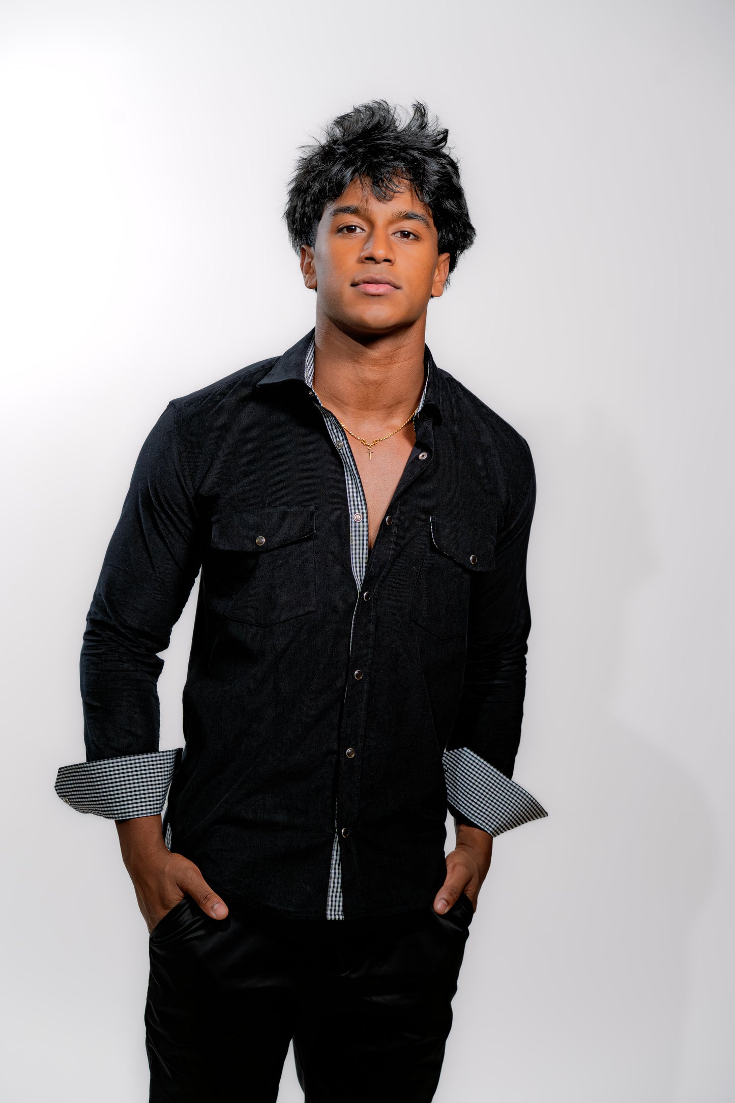 Men’s Premium Black Slim Fit Party Shirt