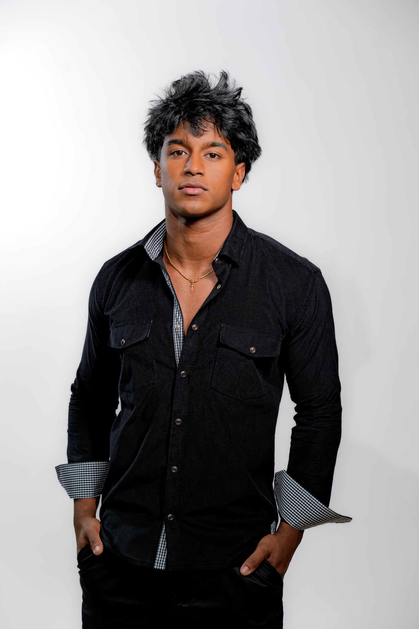 Men’s Premium Black Slim Fit Party Shirt