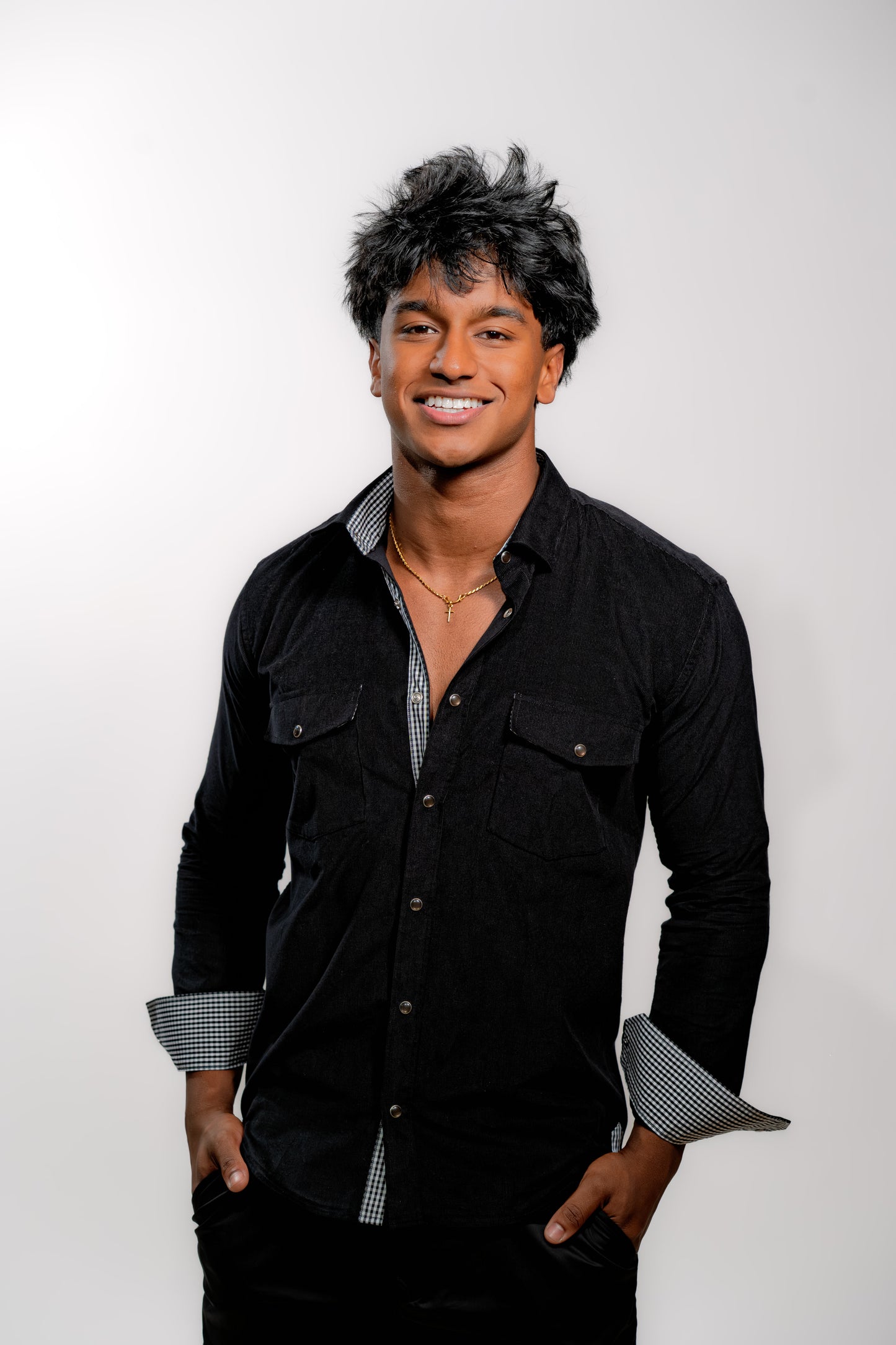 Men’s Premium Black Slim Fit Party Shirt