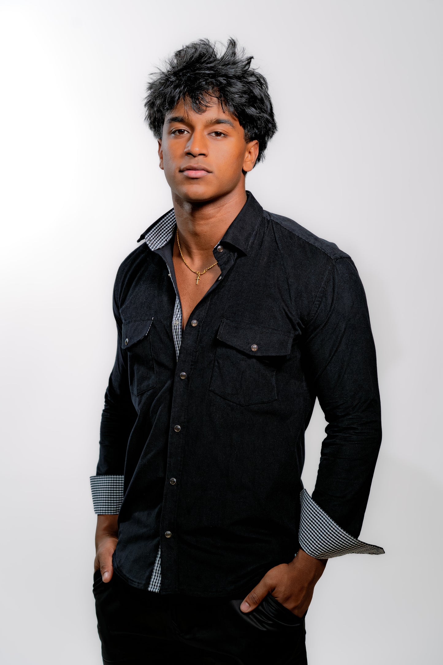 Men’s Premium Black Slim Fit Party Shirt