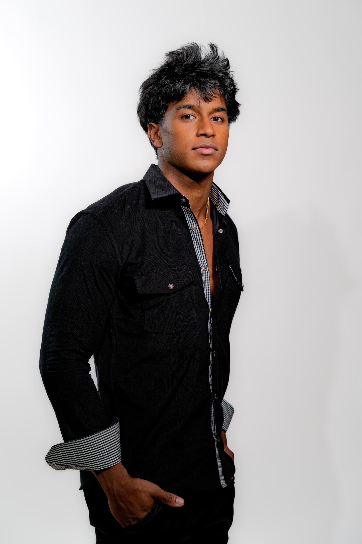 Men’s Premium Black Slim Fit Party Shirt