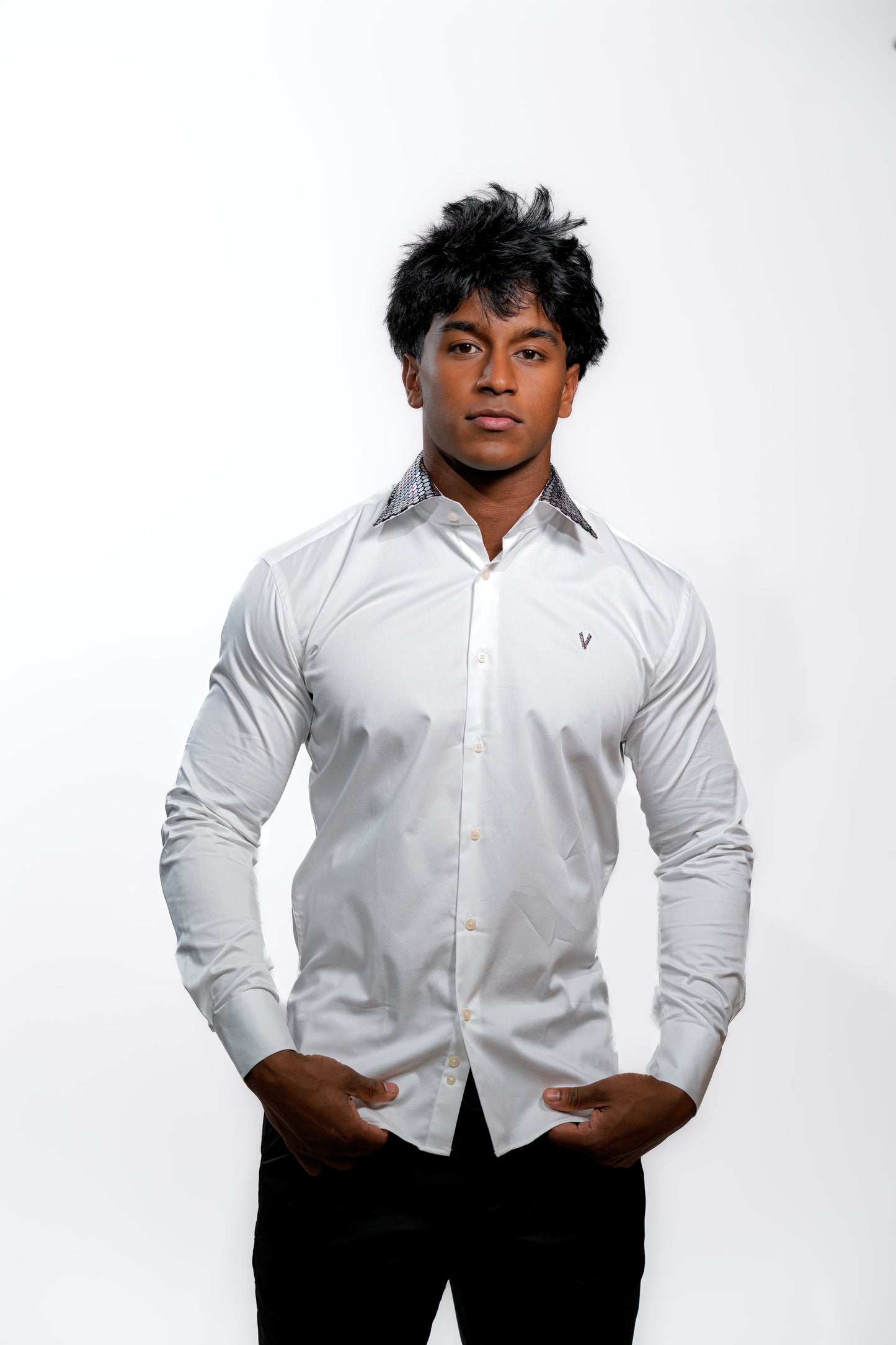 Valnti White Silver Sequined Suit for Men – Luxury Evening Wear