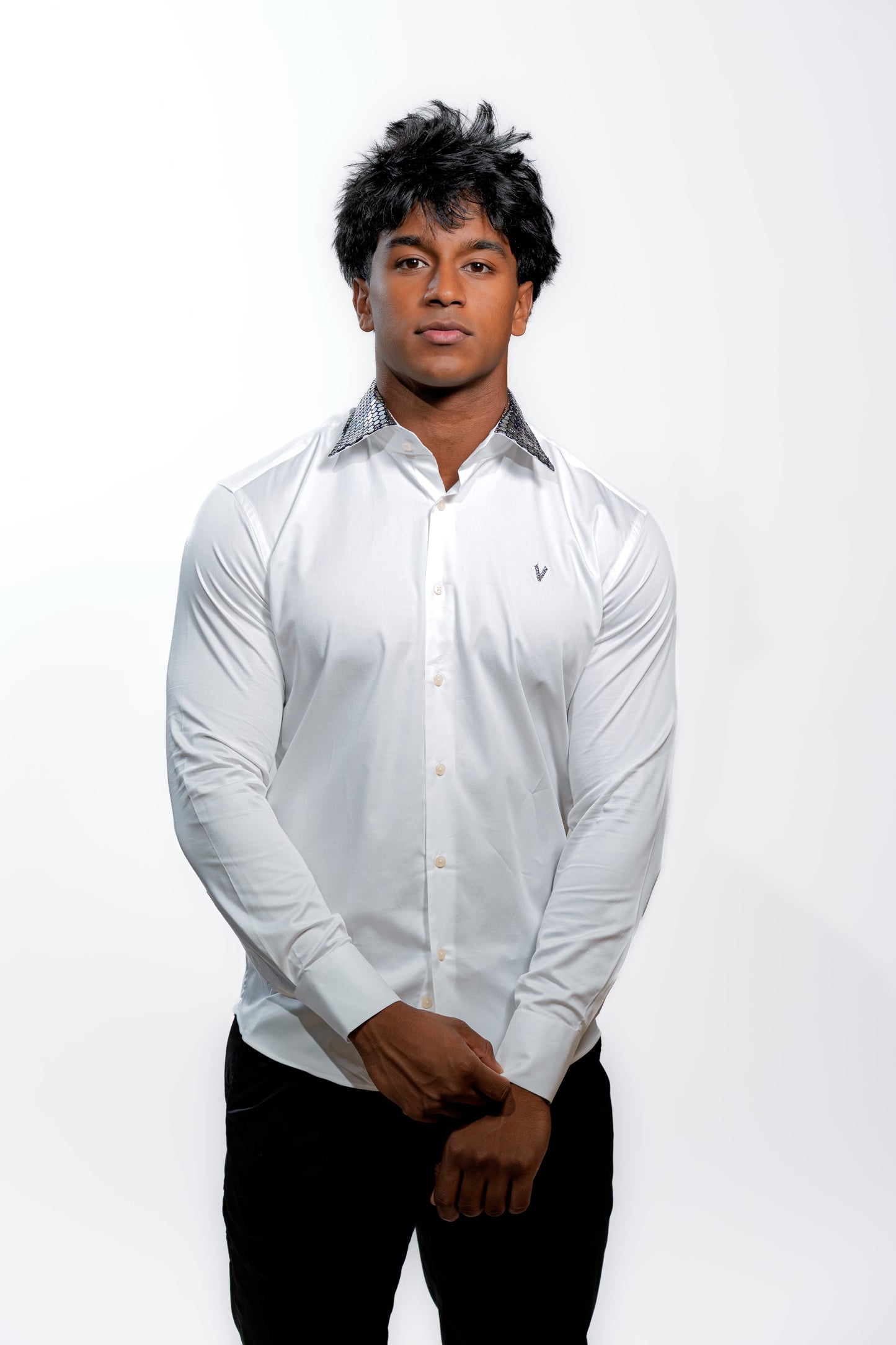 Valnti White Silver Sequined Suit for Men – Luxury Evening Wear