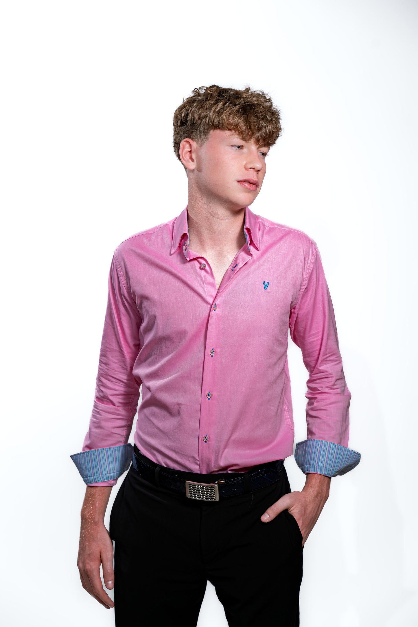 Men’s Premium Pink Slim Fit Party Shirt