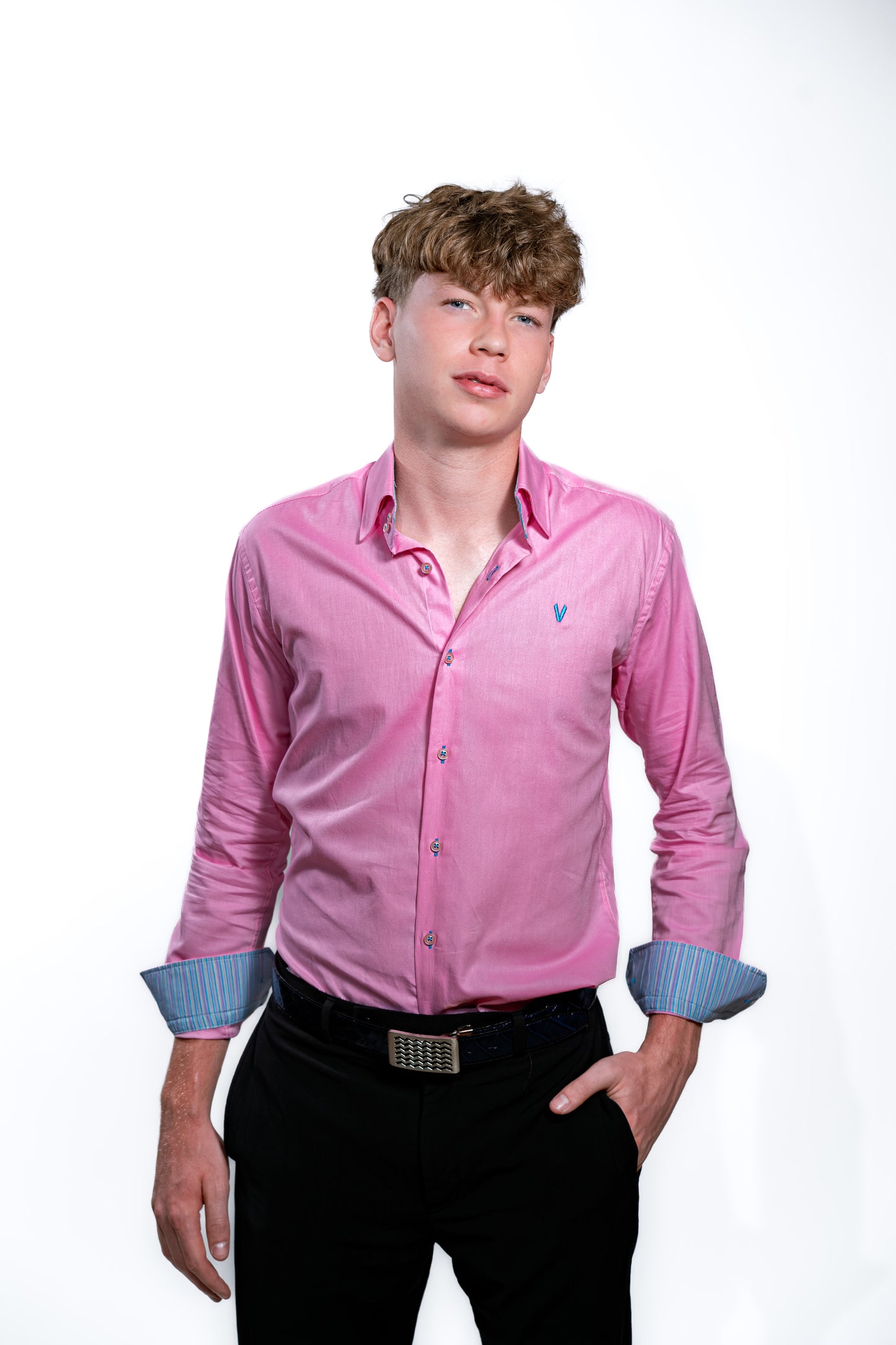 Men’s Premium Pink Slim Fit Party Shirt