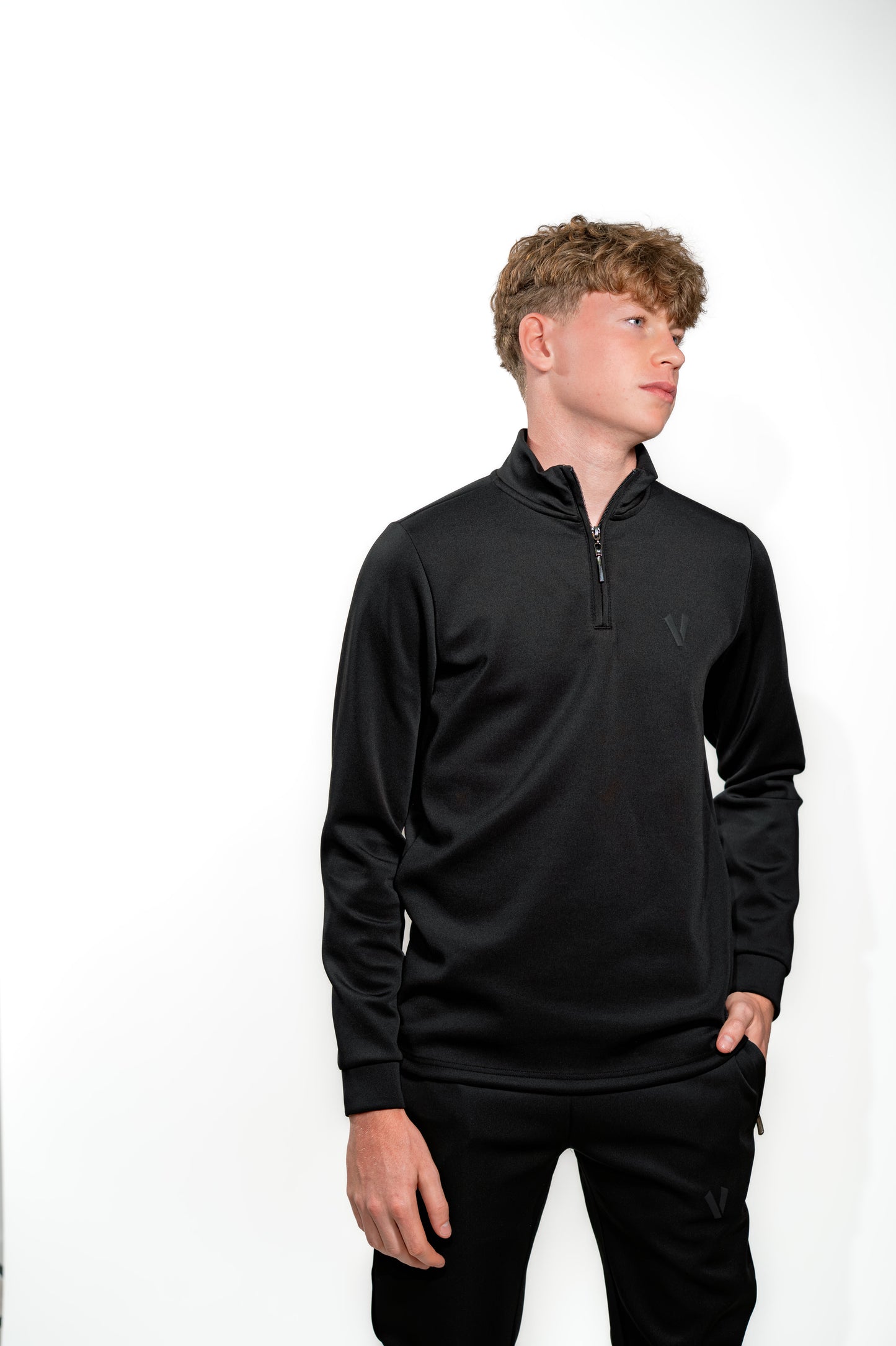 Valnti Men’s Black Sport Zip Jacket – Athletic & Casual Outerwear