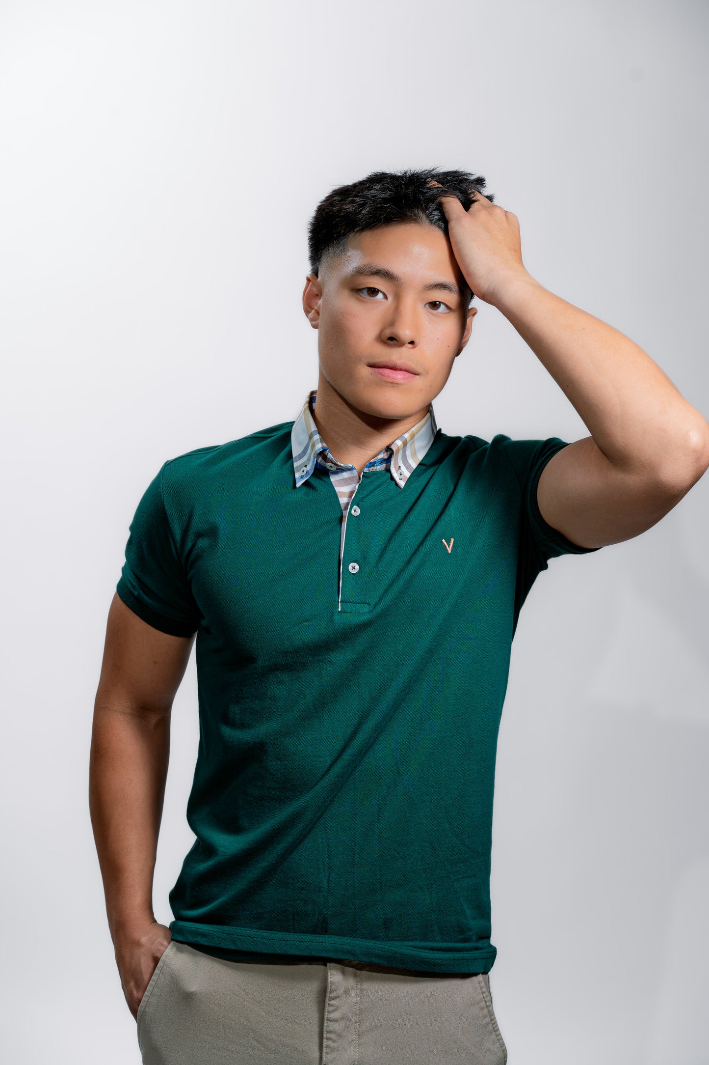 Men’s Emerald Green Luxury Polo Shirt