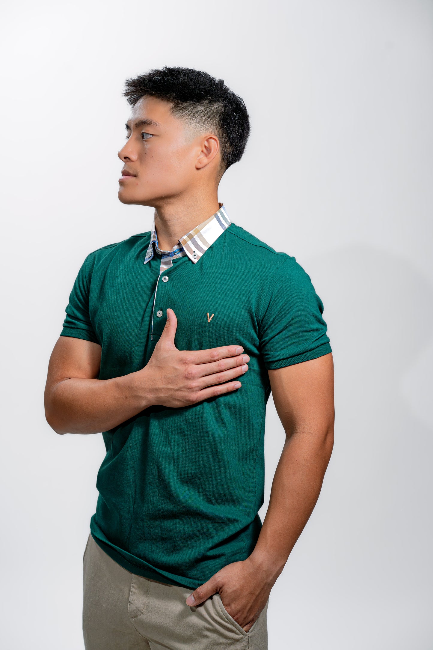Men’s Emerald Green Luxury Polo Shirt