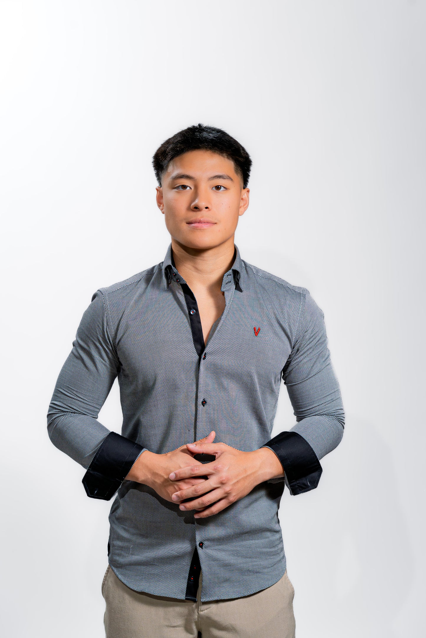 Men’s Grey Slim Fit Boardroom Shirt