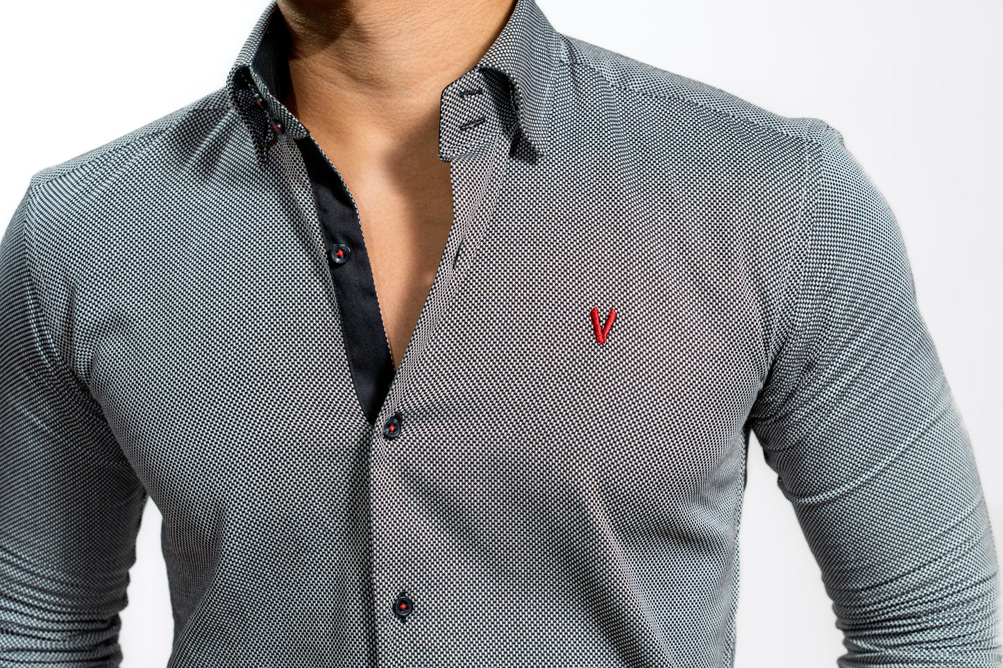 Men’s Grey Slim Fit Boardroom Shirt