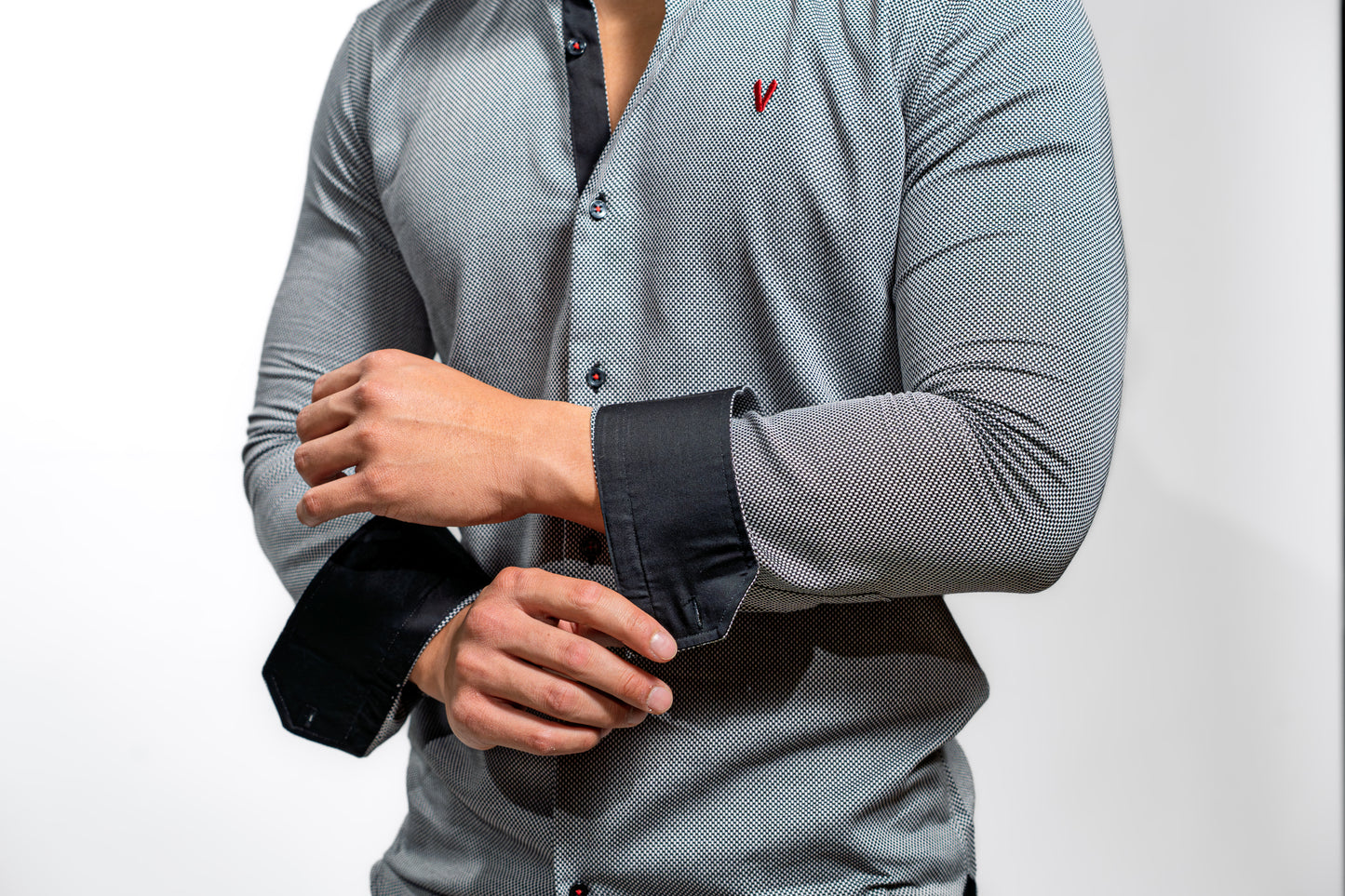 Men’s Grey Slim Fit Boardroom Shirt